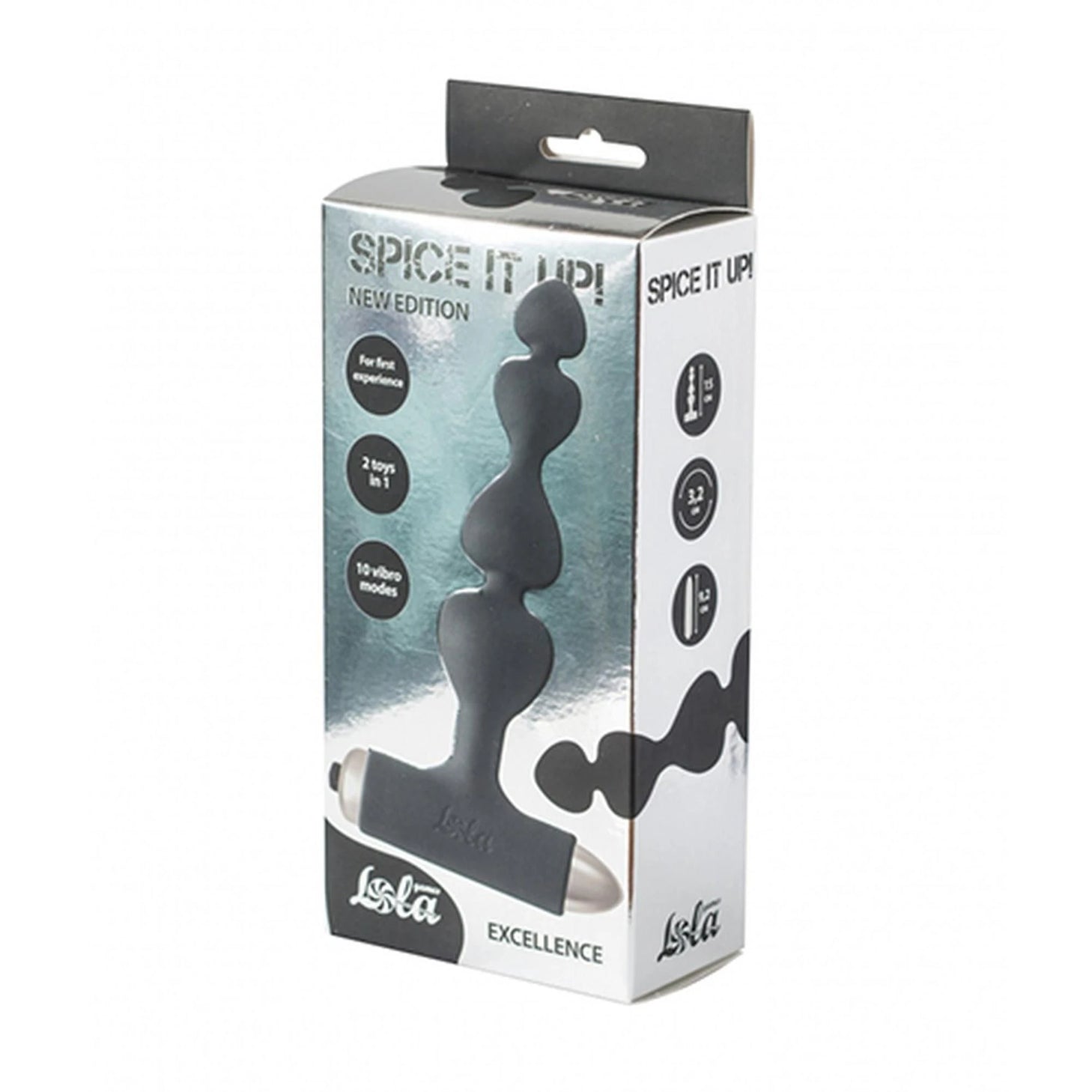 Plug anal vibrant "Spice it up" Nouvelle édition Excellence Noir
