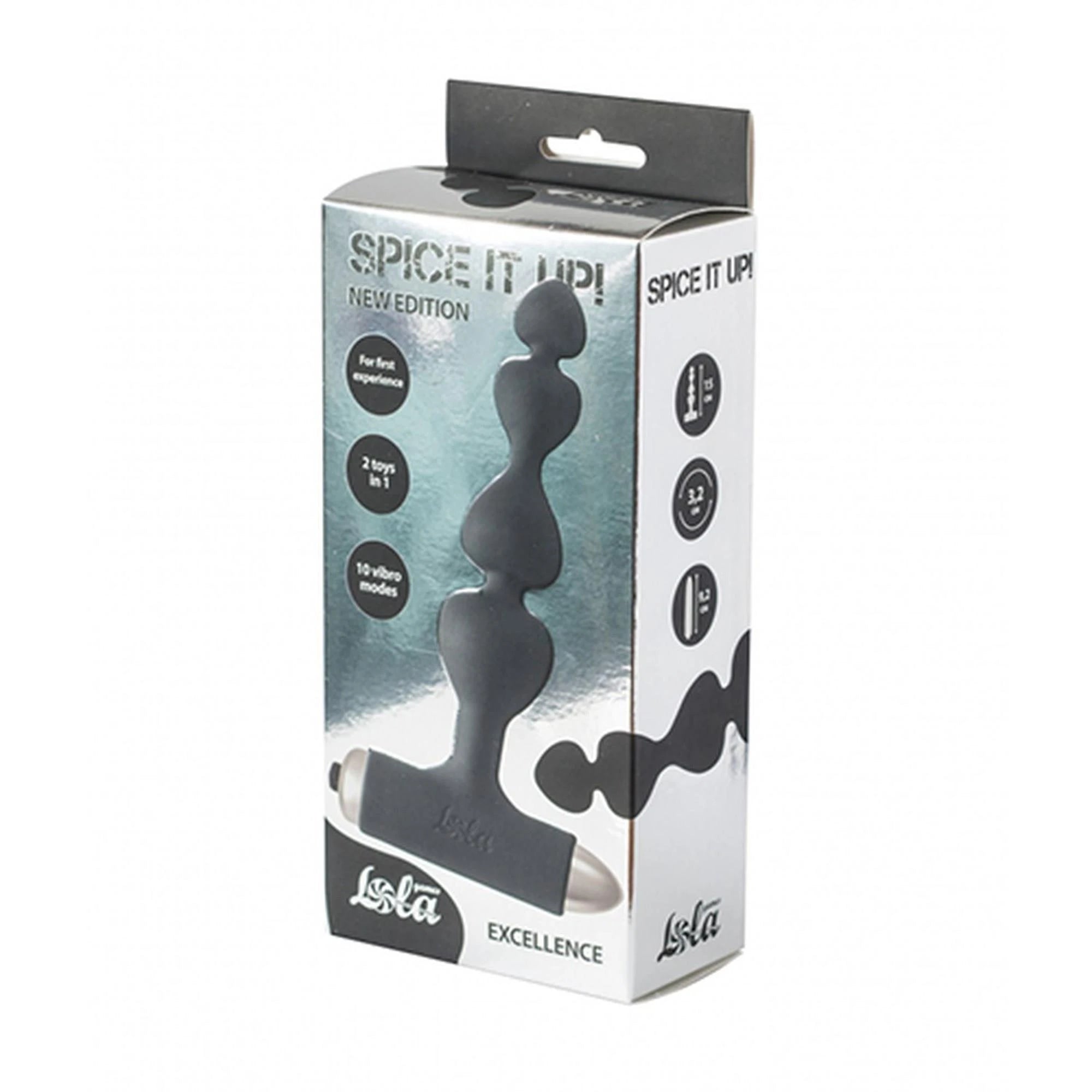 Plug anal vibrant "Spice it up" Nouvelle édition Excellence Noir
