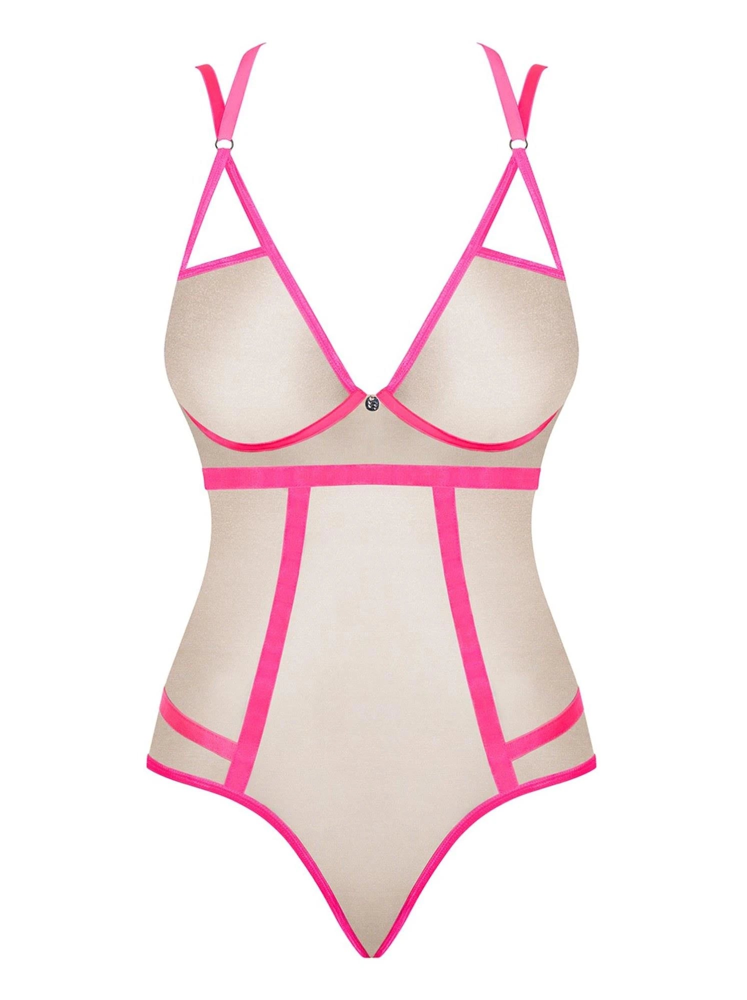 Underwear-Nudelia pink bodysuit S/M
