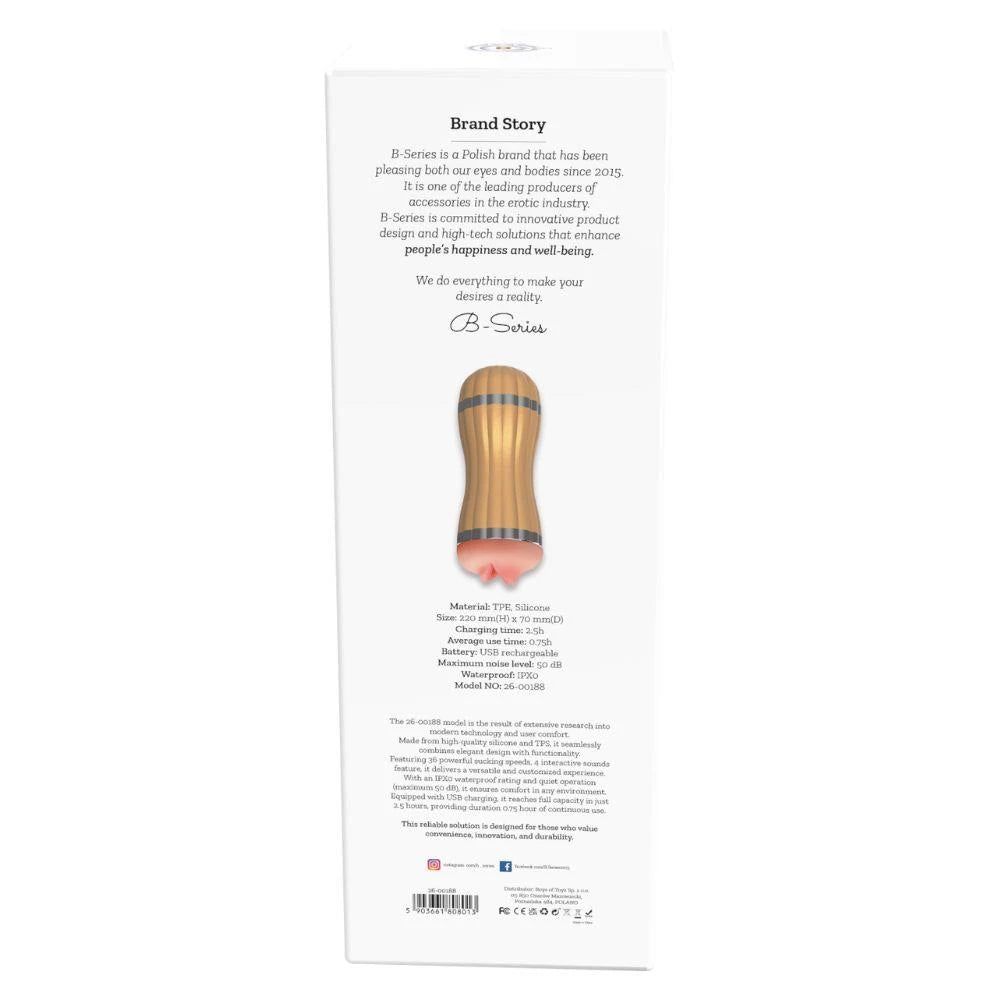 Masturbator- Bevis - 36 functions USB