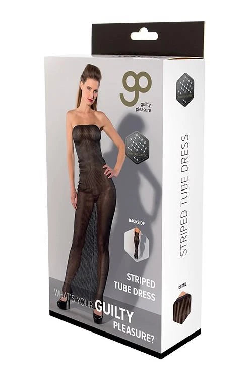 ROBE TUBE À RAYURES DATEX IMPRIMÉ GP, XL