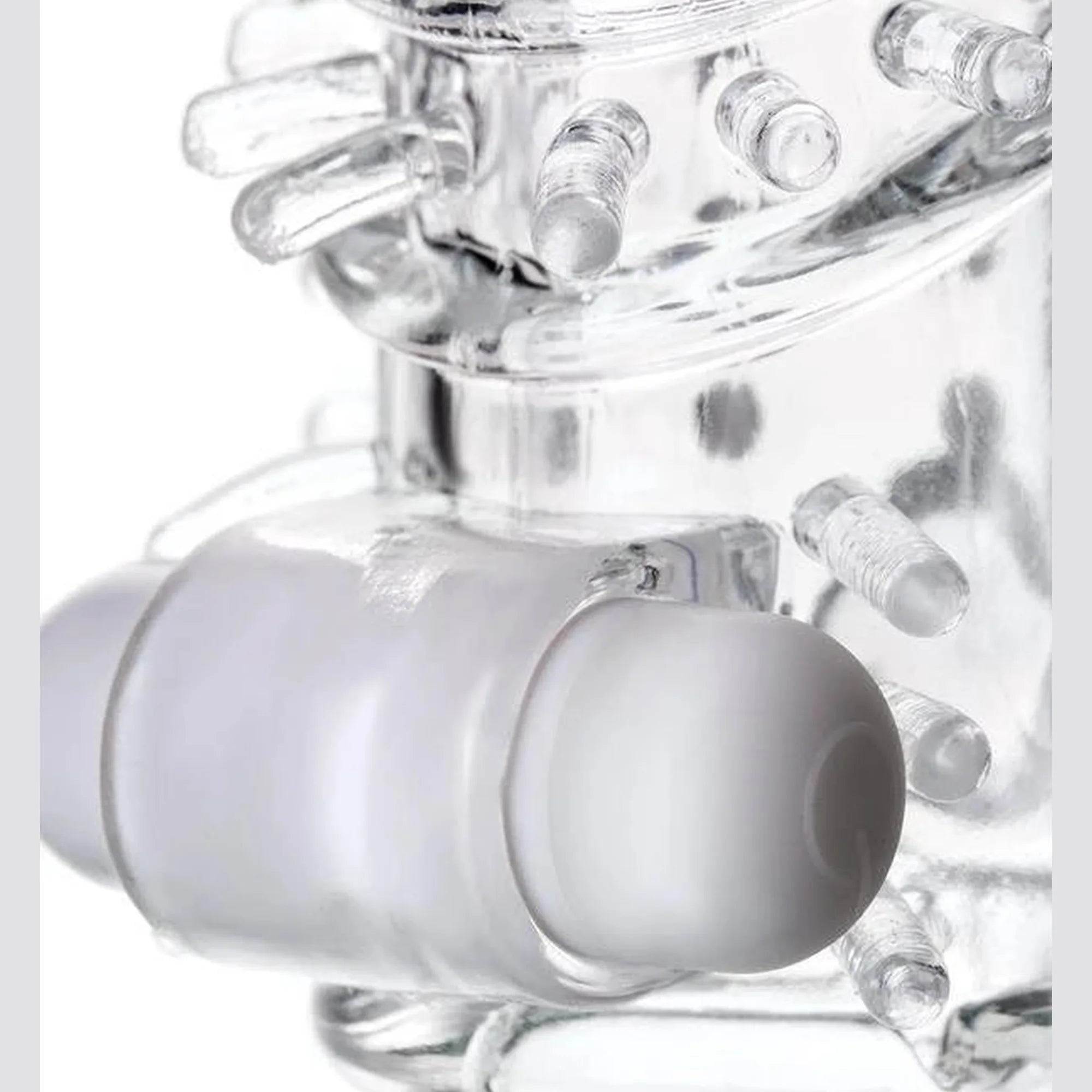 Sleeve TOYFA A-Toys Fril, with vibro bullet, TPR, transparent, 13,4 cm
