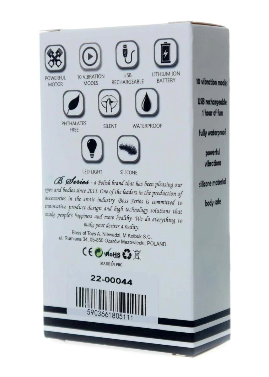 Stymulator - Vibrateur Tactile en Silicone Rechargeable USB 10 Fonctions - Noir