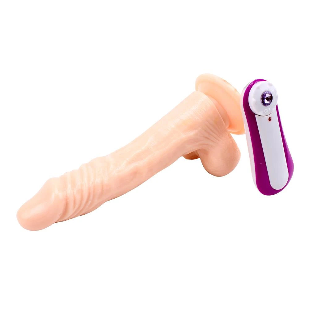 JAMES DEEN 8.5″ Vibrating Dildo