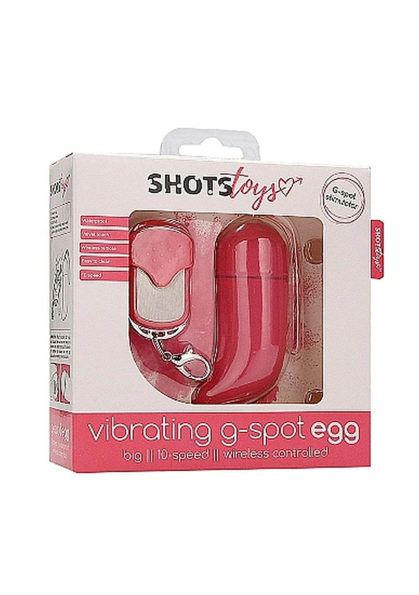 Œuf vibrant sans fil point G - Gros - Rose