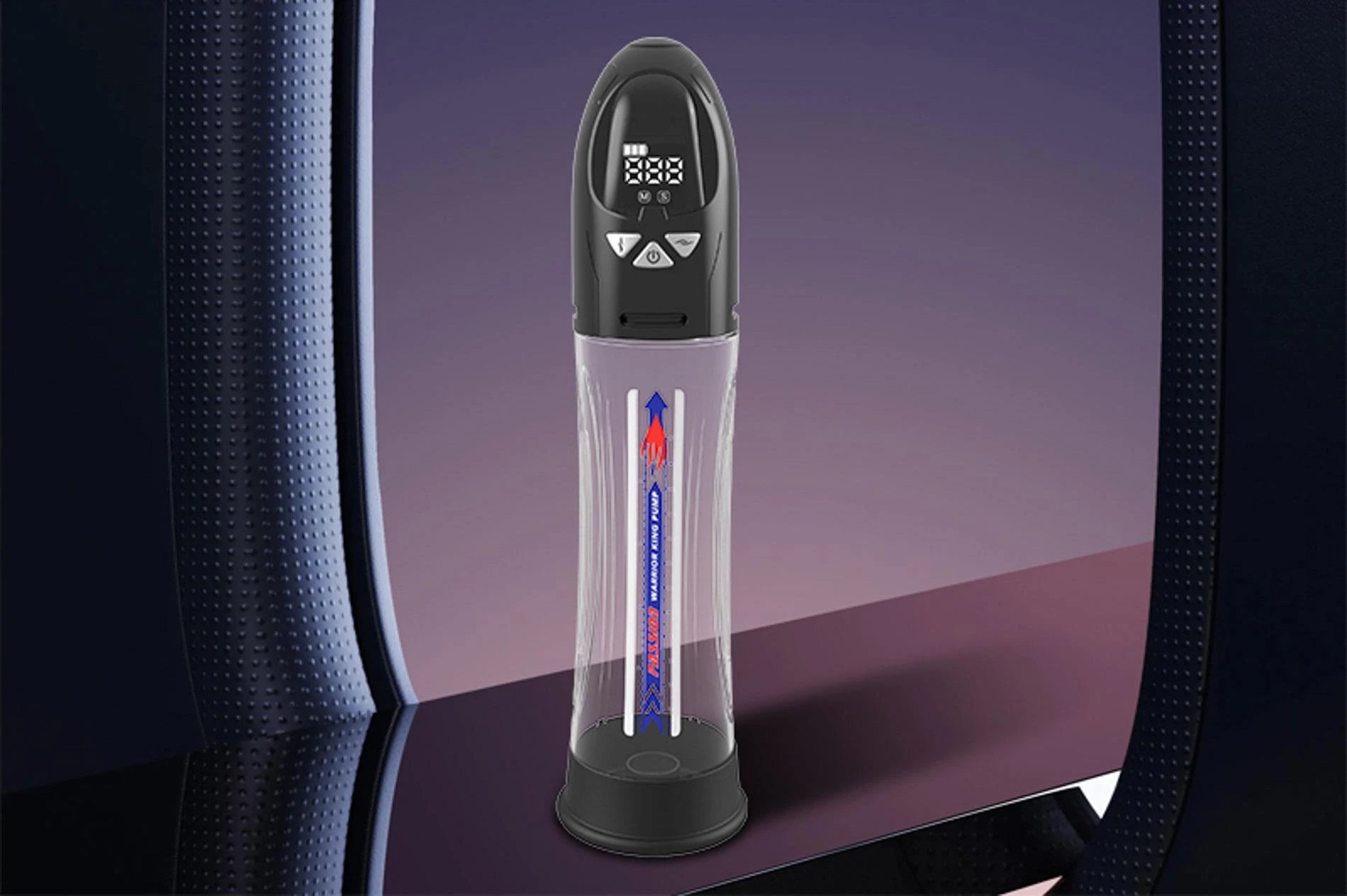 Pompka- PASSION PUMP, PREMIUM RECHARGEABLE AUTOMATIC WATERPROOF LCD PUMP
