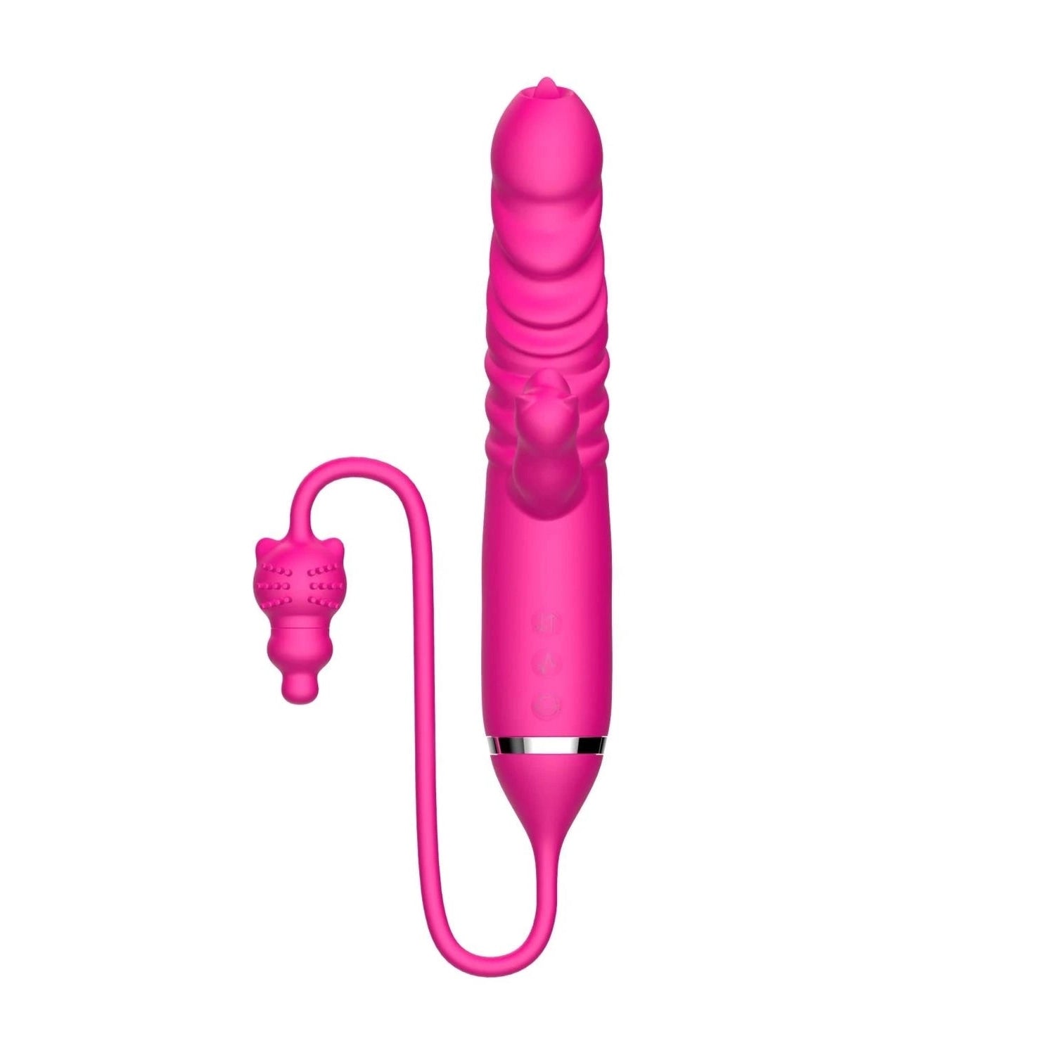 Tongue licking Triple Stimulation Thrusting Vibrator