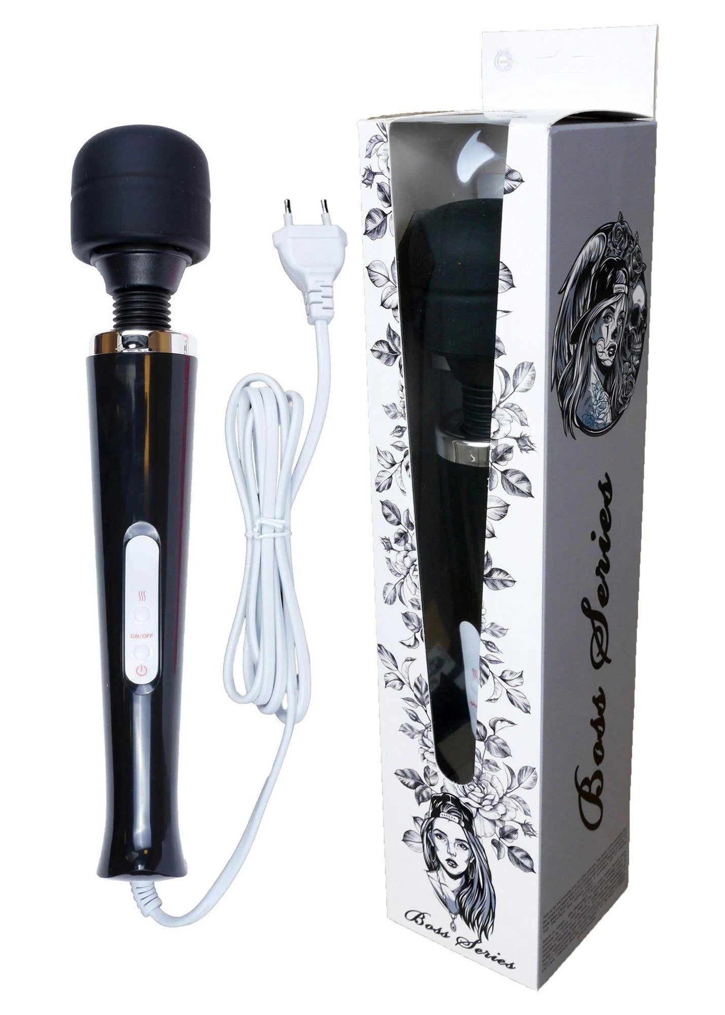 Stymulator-Magic Massager Baguette Câble 110-240V Noir 10 Fonctions