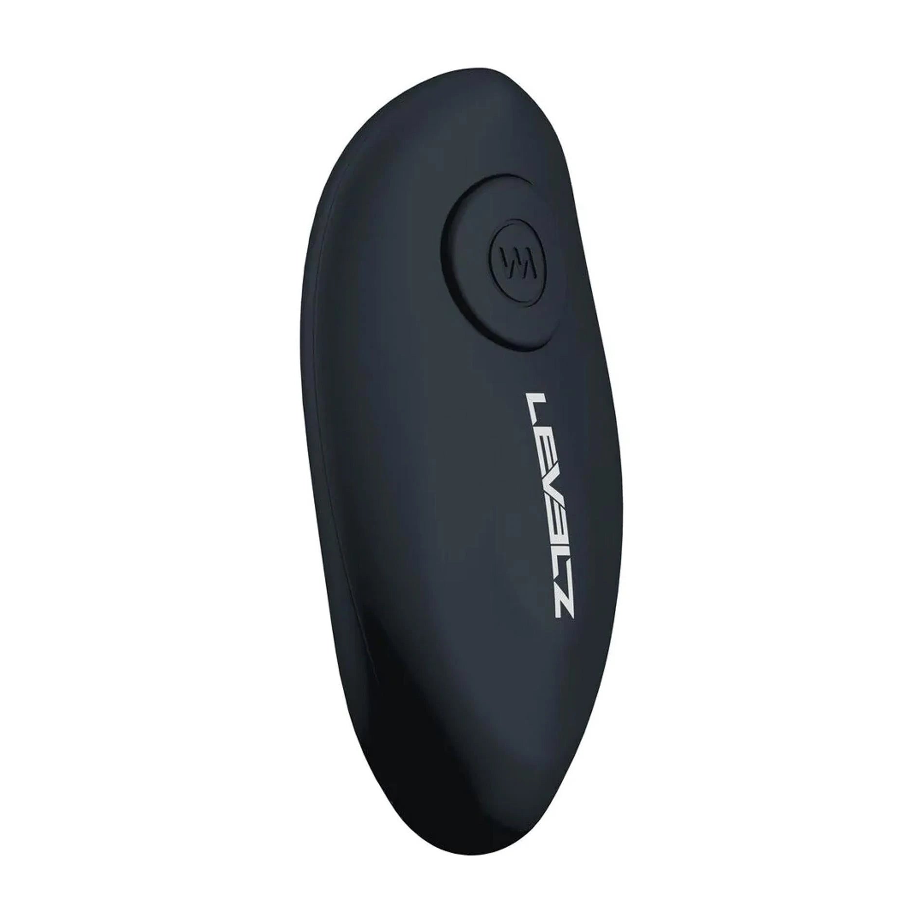 Remote Control Vibrating Silicone Tri O Cockring with Prostate Stimulator - Black