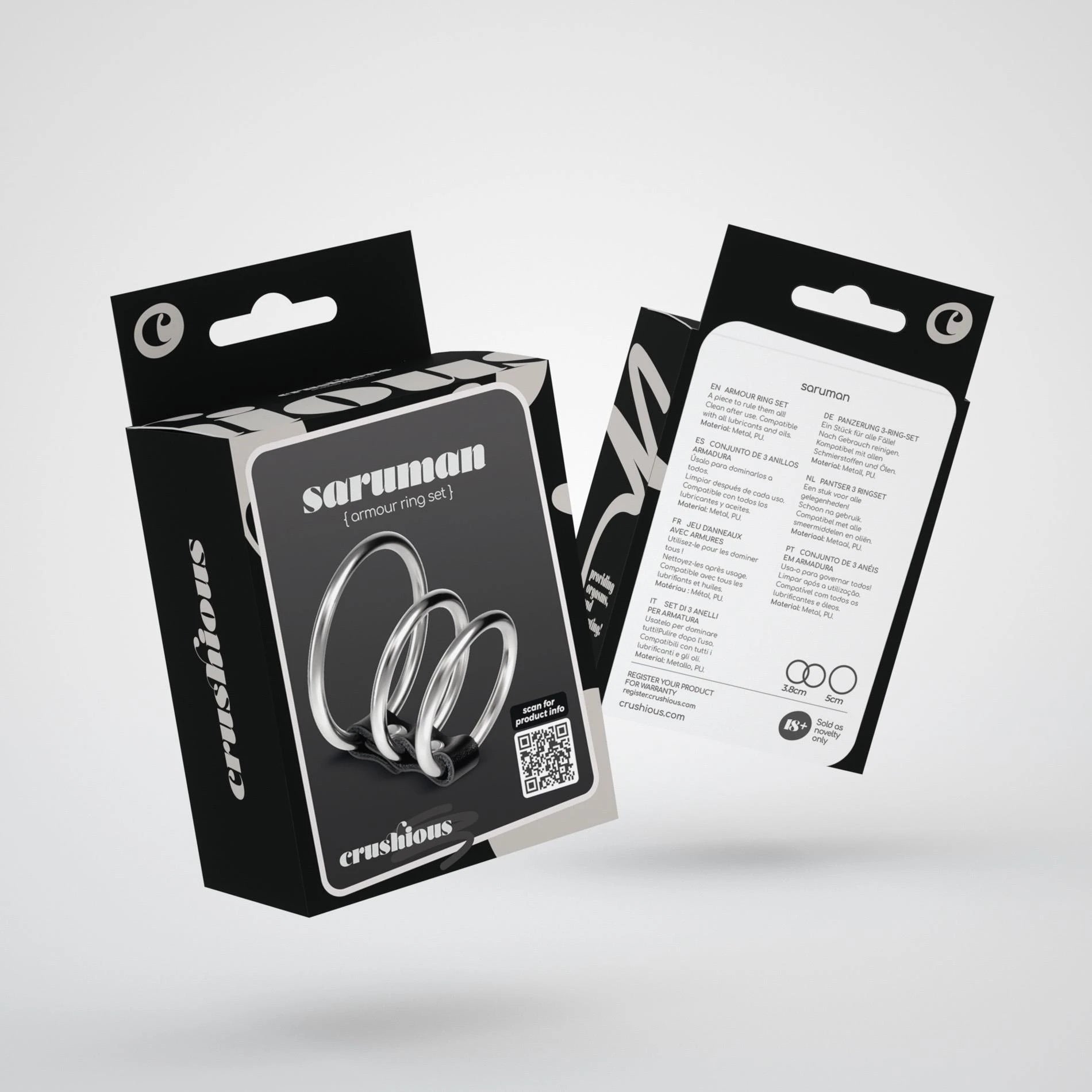 Saruman - Metal Cockring Set - Silver