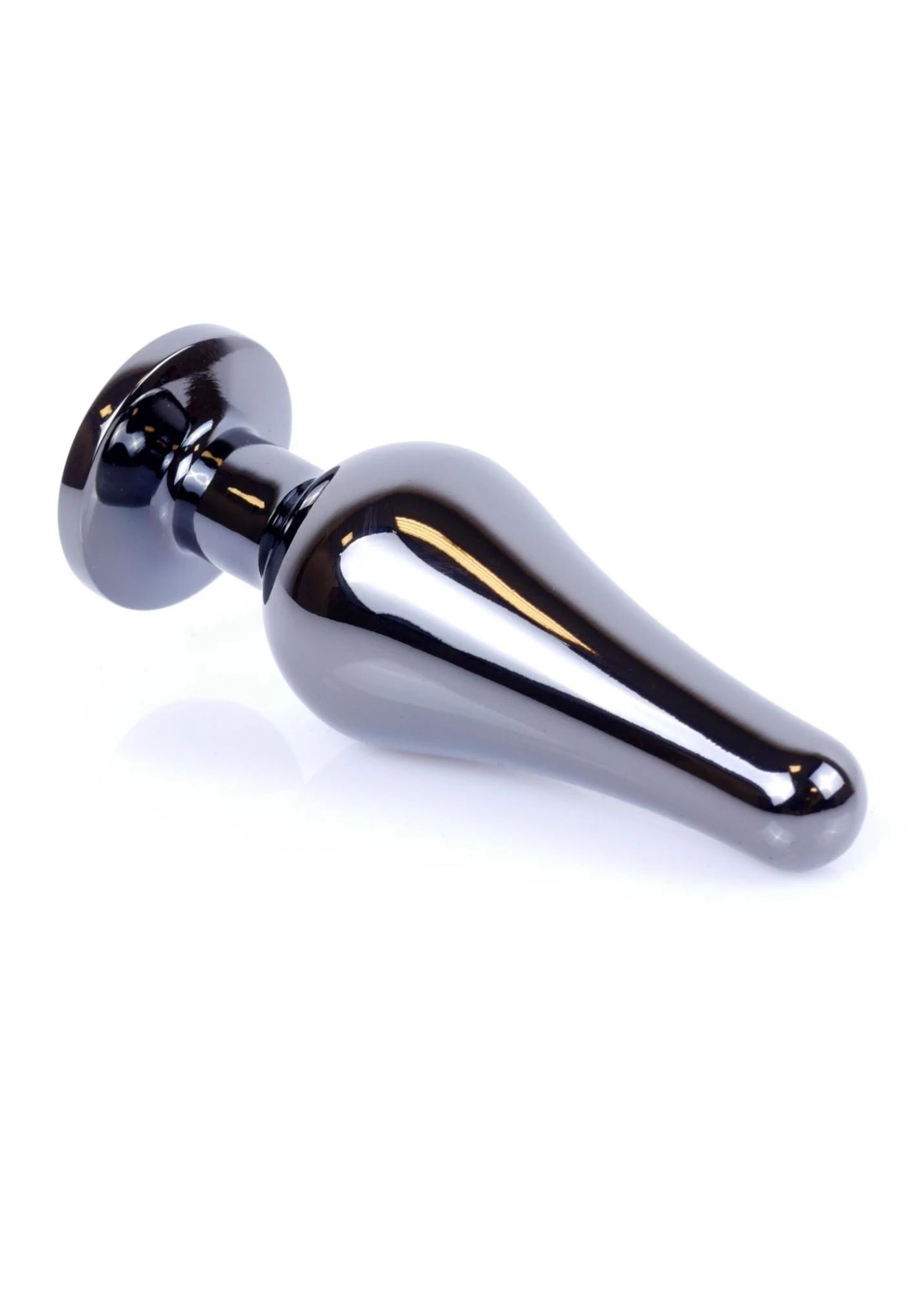 MyLove Toys - Bijoux BUTT PLUG Argent foncé - Rouge