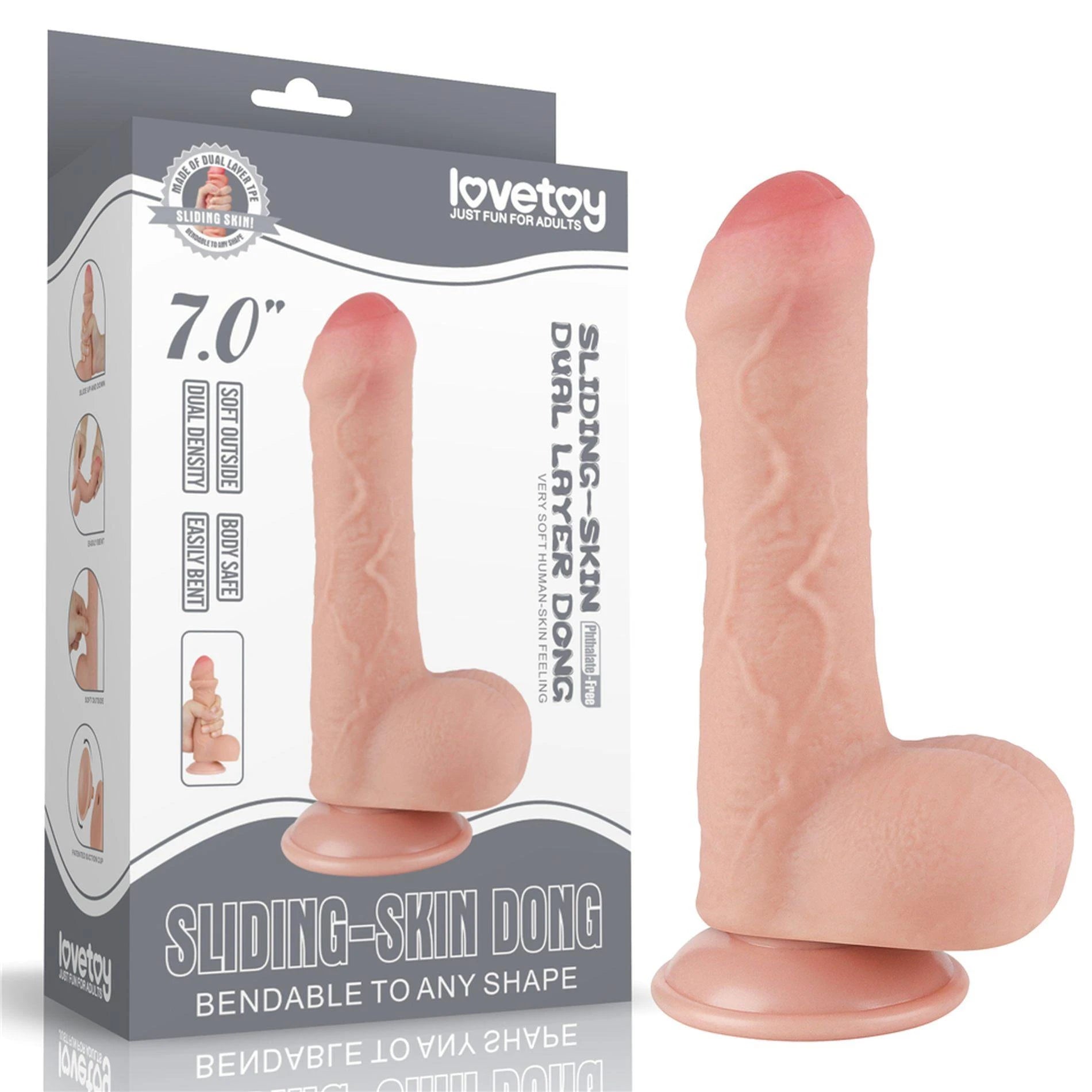 7'' Gaine coulissante double couche Dong Flesh
