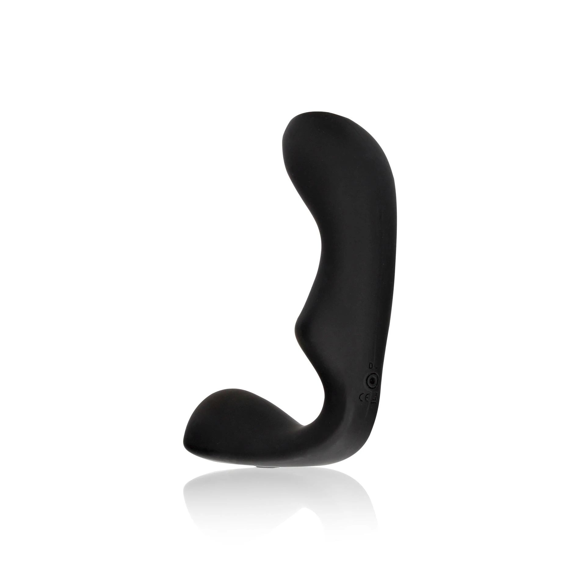 Vibrating Pointed Prostate Massager with Remote Control - Black