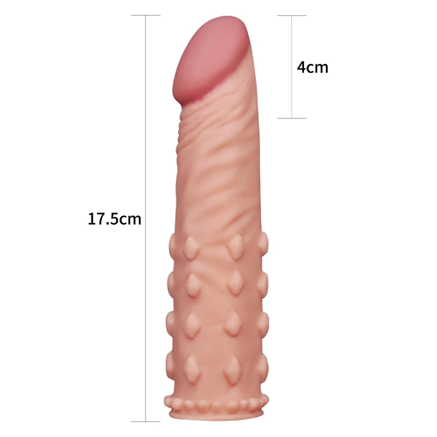 Add 2″ Pleasure X Tender Penis Sleeve Flesh