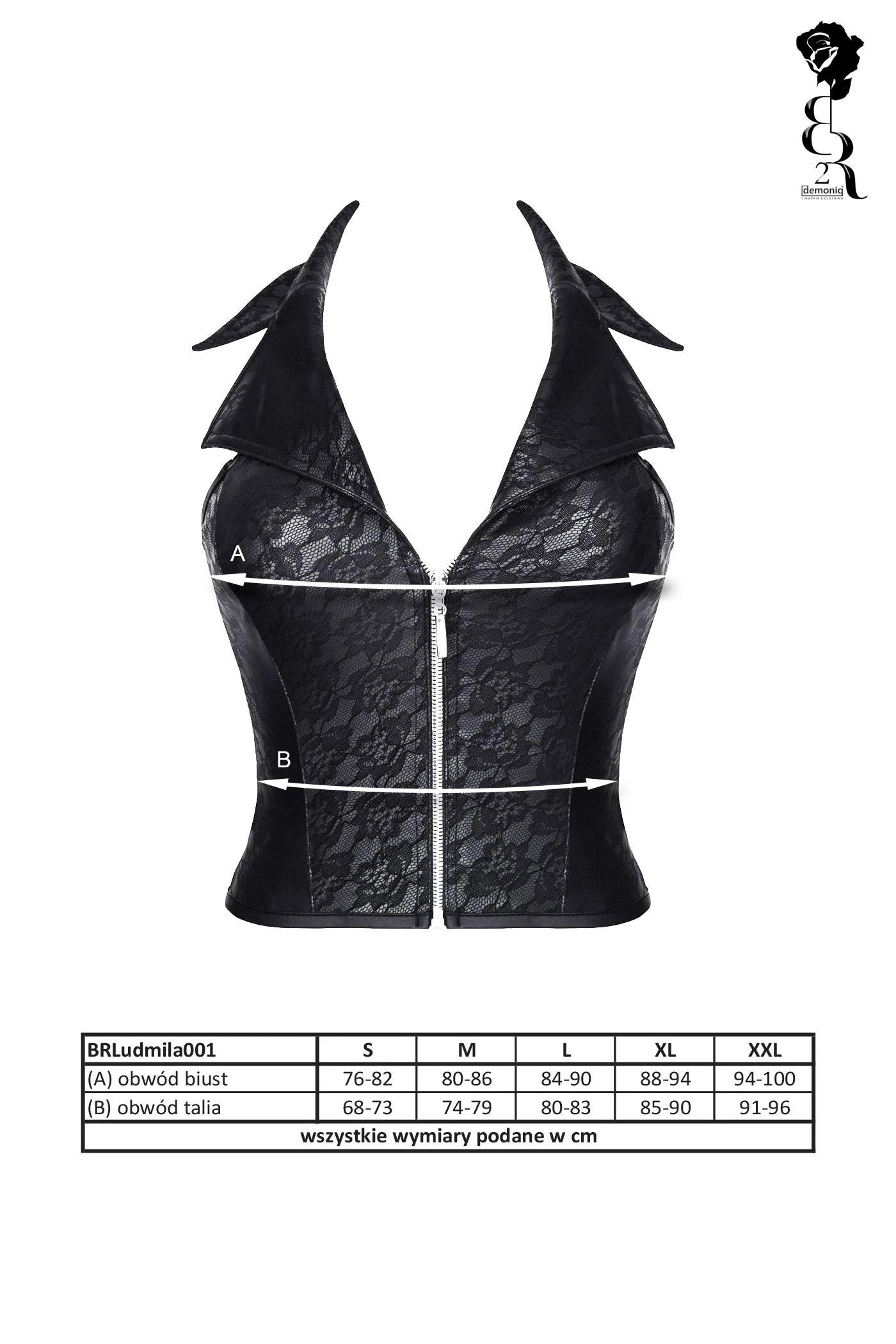 Lingerie - BRLUDMILA001 black top size XL