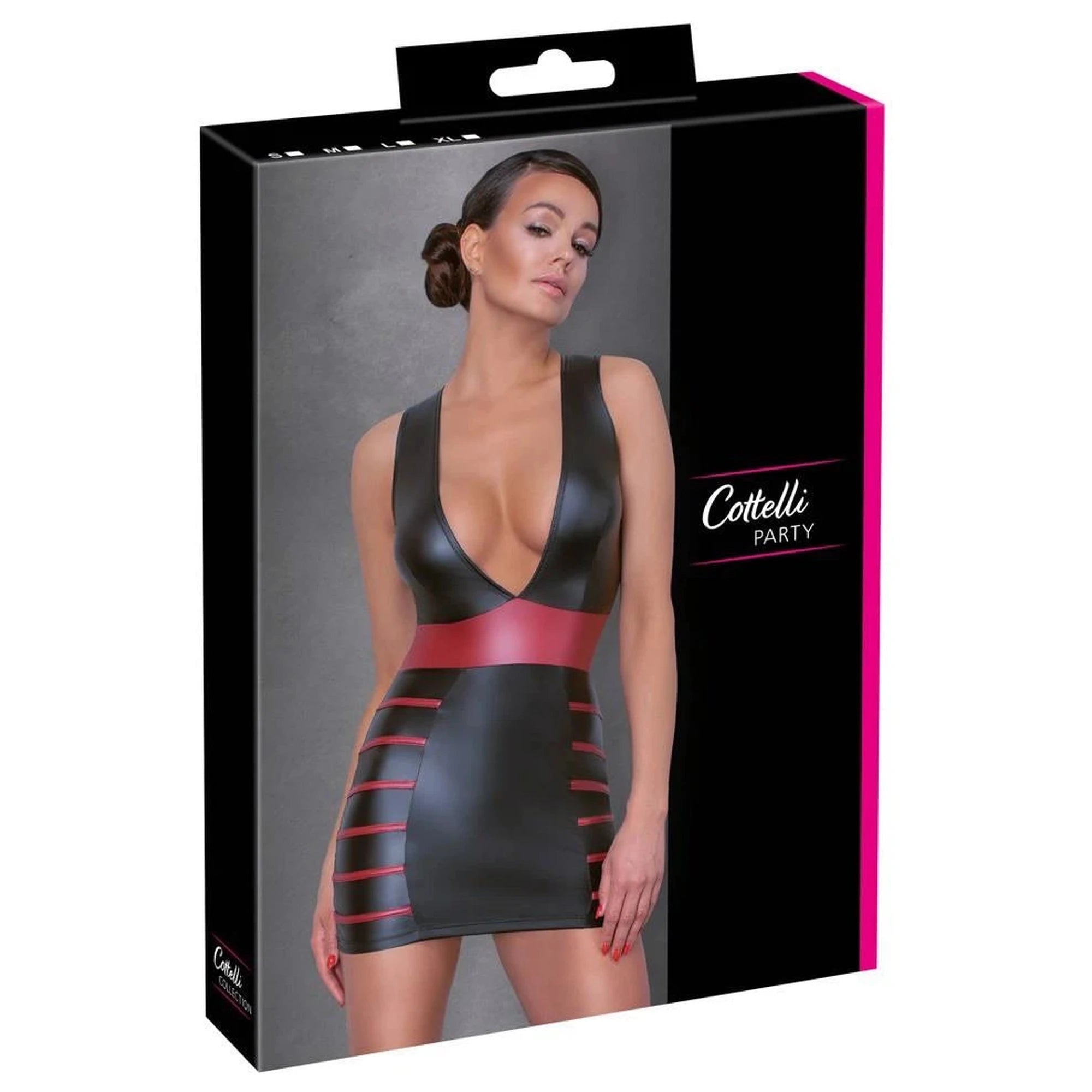 Robe noire/rouge XL