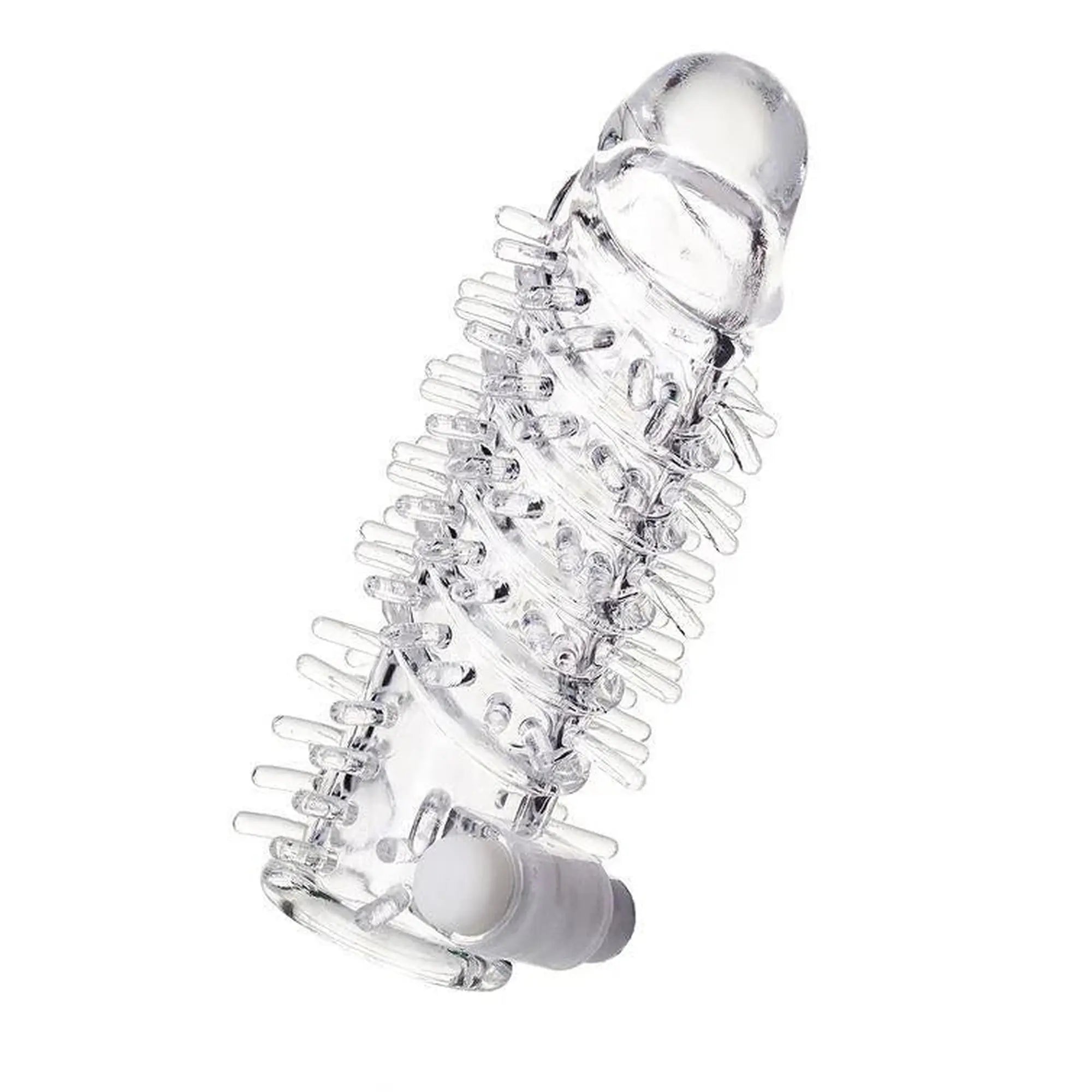Sleeve TOYFA A-Toys Fril, with vibro bullet, TPR, transparent, 13,4 cm