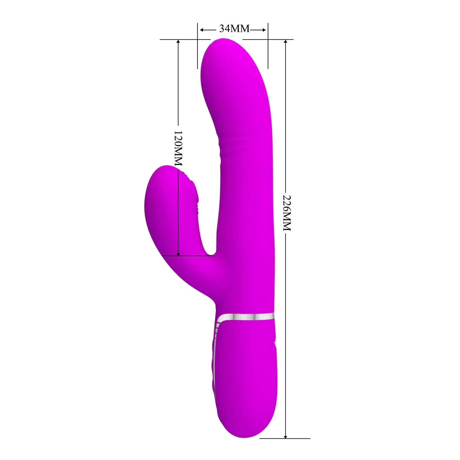 PRETTY LOVE - Mariana Purple, 7 fonctions de vibration 7 réglages de poussée, 4 fonctions de roulement, 4 fonctions de balancement