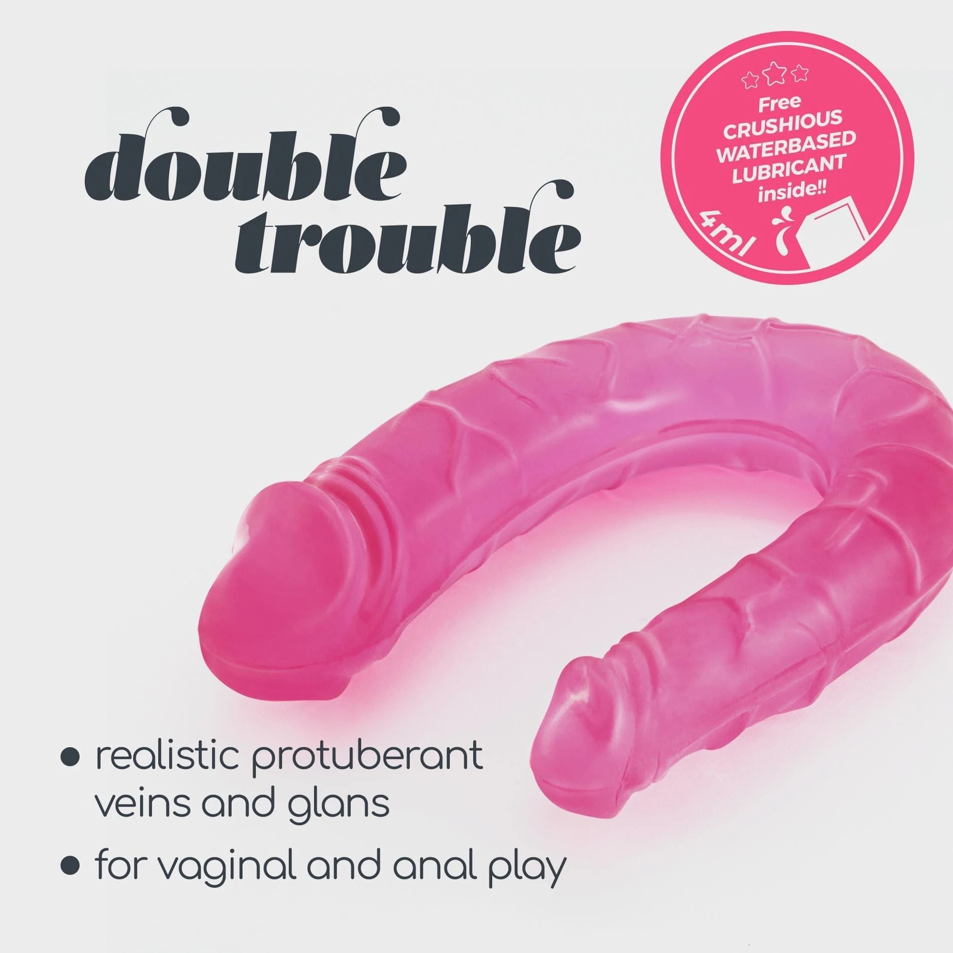 Double Trouble - Double Dildo - 10.6 / 27 cm - Pink