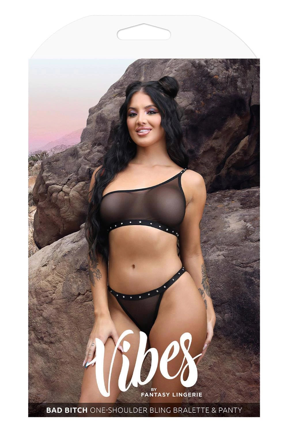 BAD BITCH BLING BRALETTE & BIKINI PANTY, L/XL