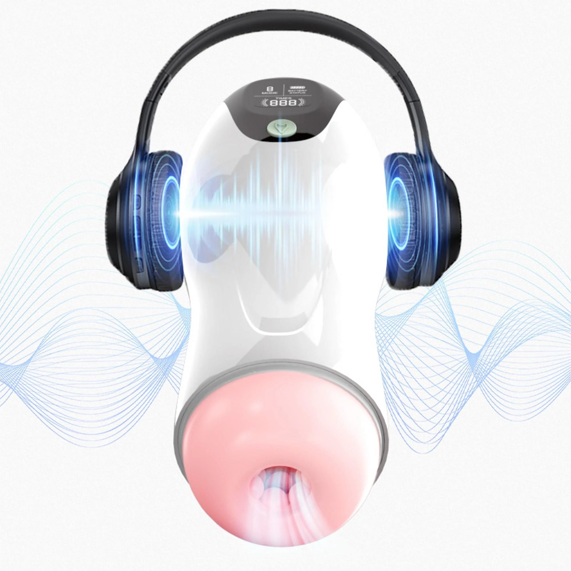 Masturbateur vibrant 8 modes de vibration + fonction interactive