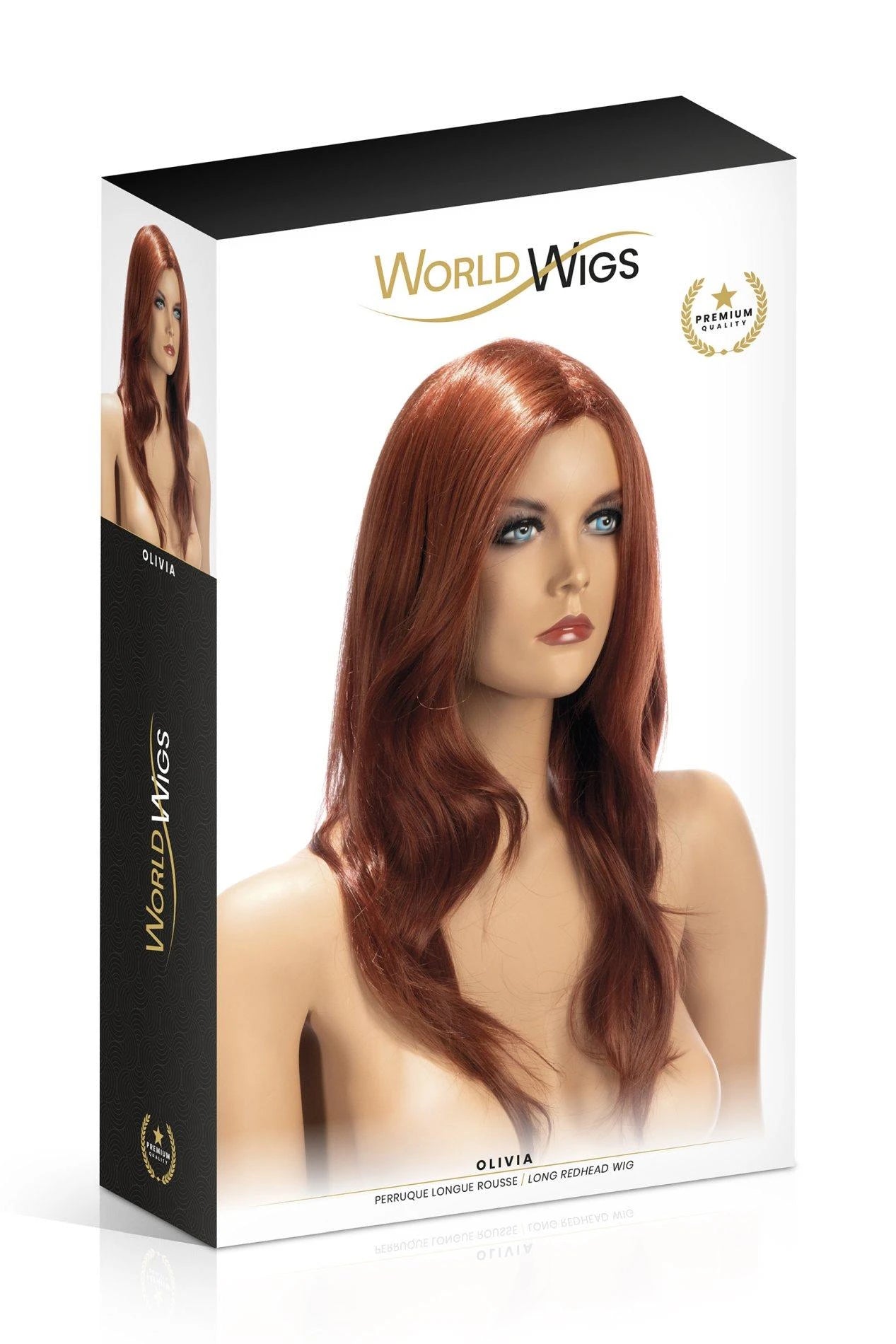 OLIVIA LONG RED WIG