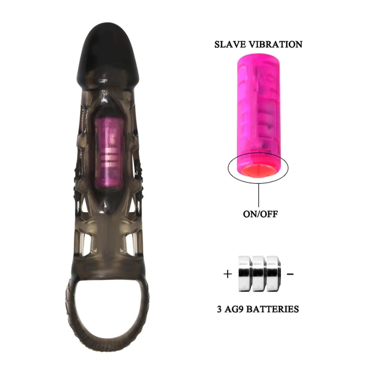 PRETTY LOVE - Harrison, Penis sleeve, Vibration