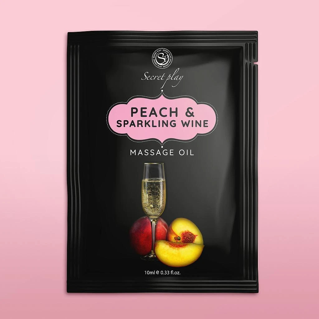 HUILE DE MASSAGE PÊCHE & VIN MOUSSEUX 10 ML