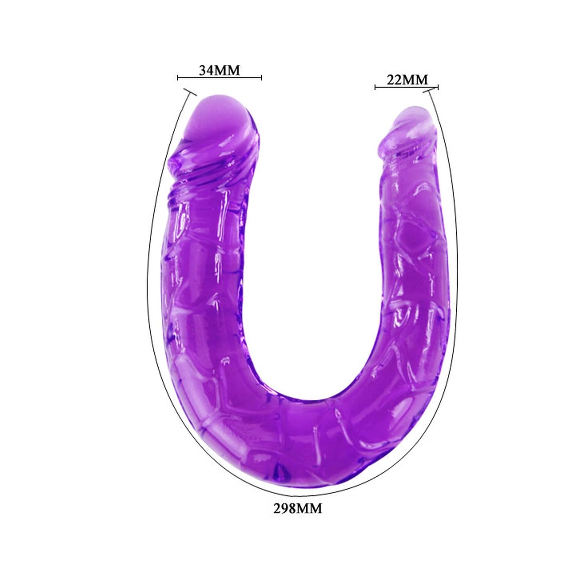 Double Godemichet Violet 30x263mm