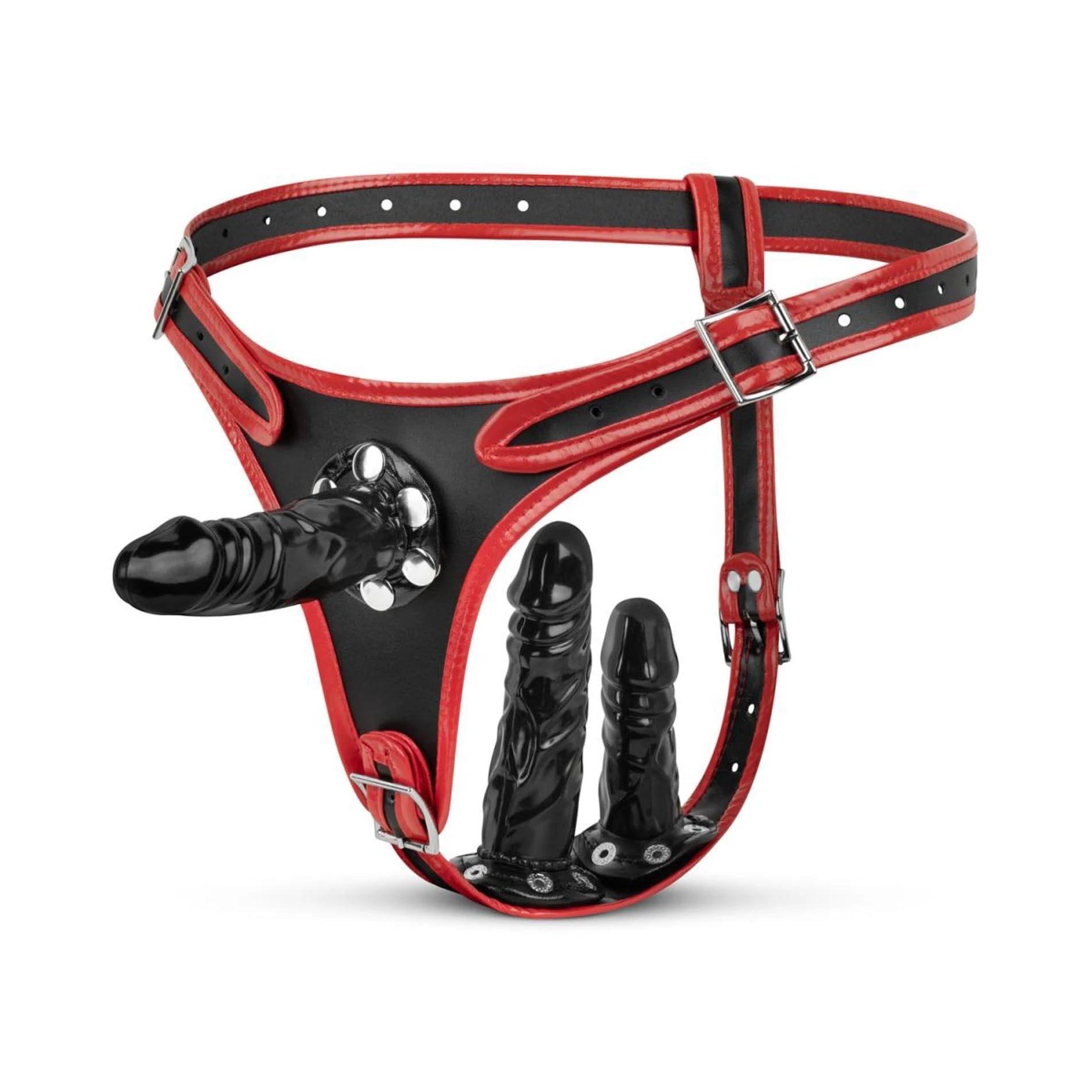 Collection Fetish - Harnais Triple Godemichet Strap-On