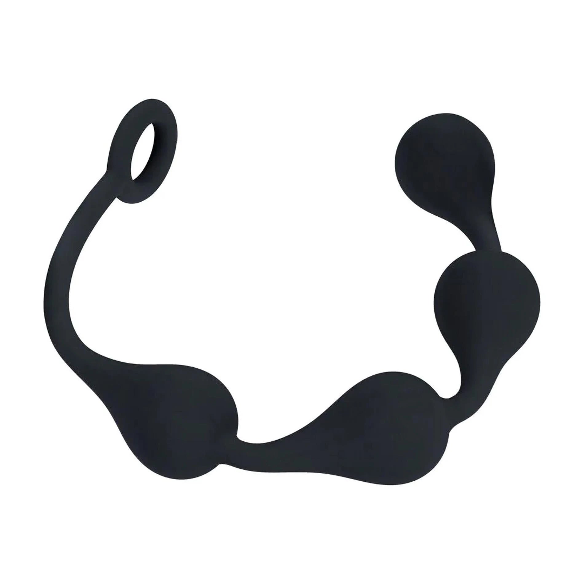 Waterdrop Silicone Anal Balls -M - 30mm - Black