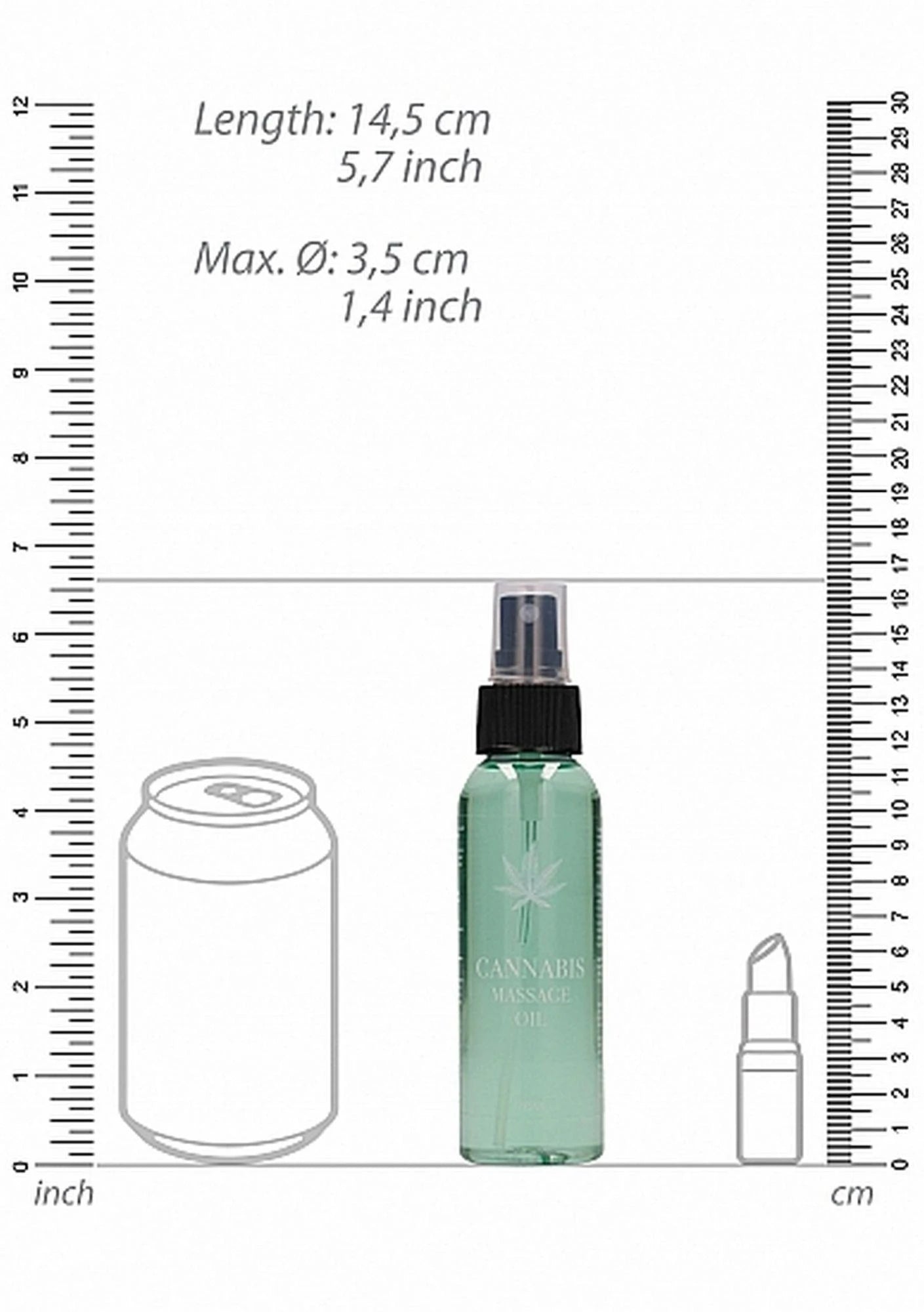 Huile de massage au cannabis - 100ml