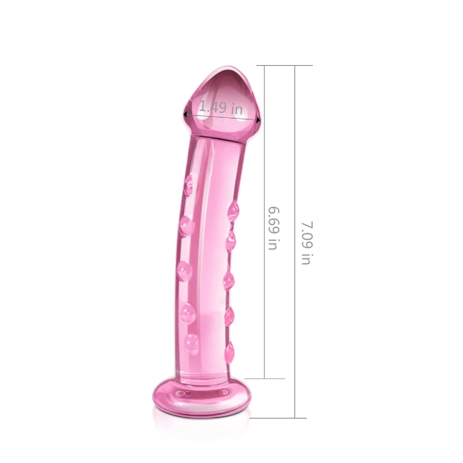 7.5″ Glass Romance Pink