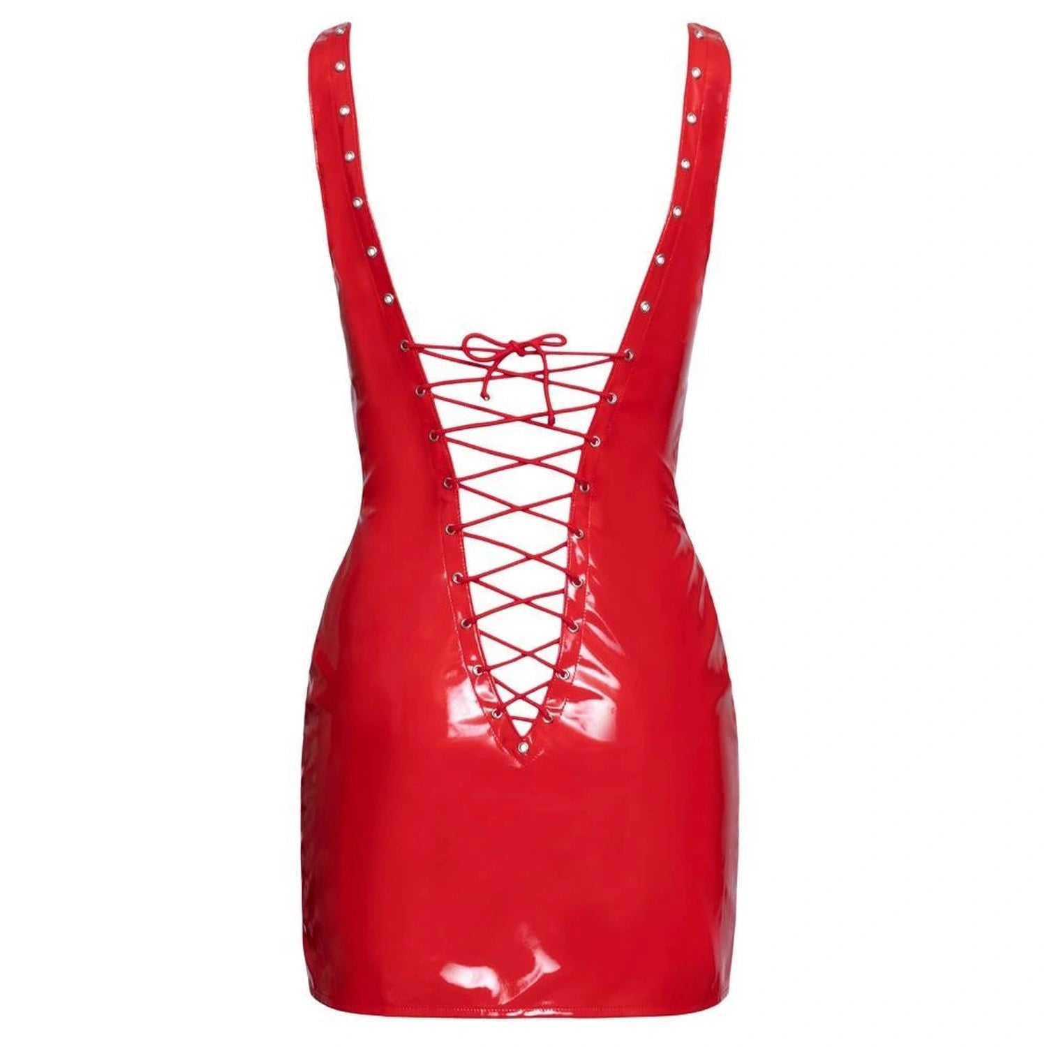 Robe vinyle rouge M