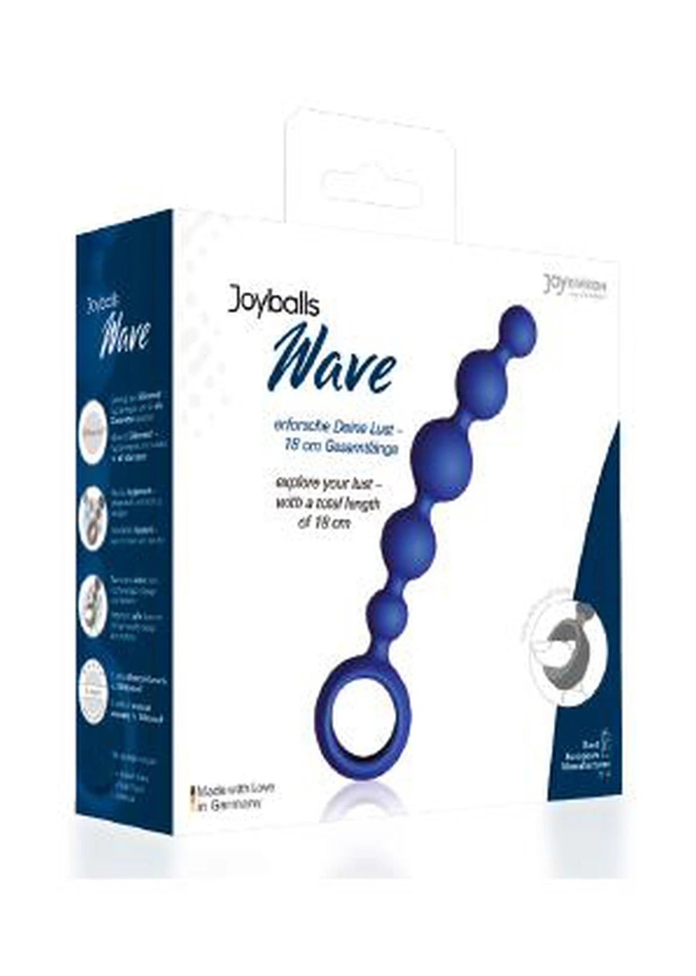 Plug/Joyballs anal Wave, short, blue