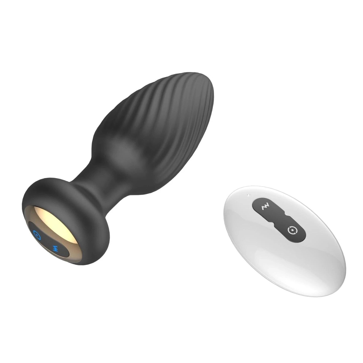 Rotating remote anal plug