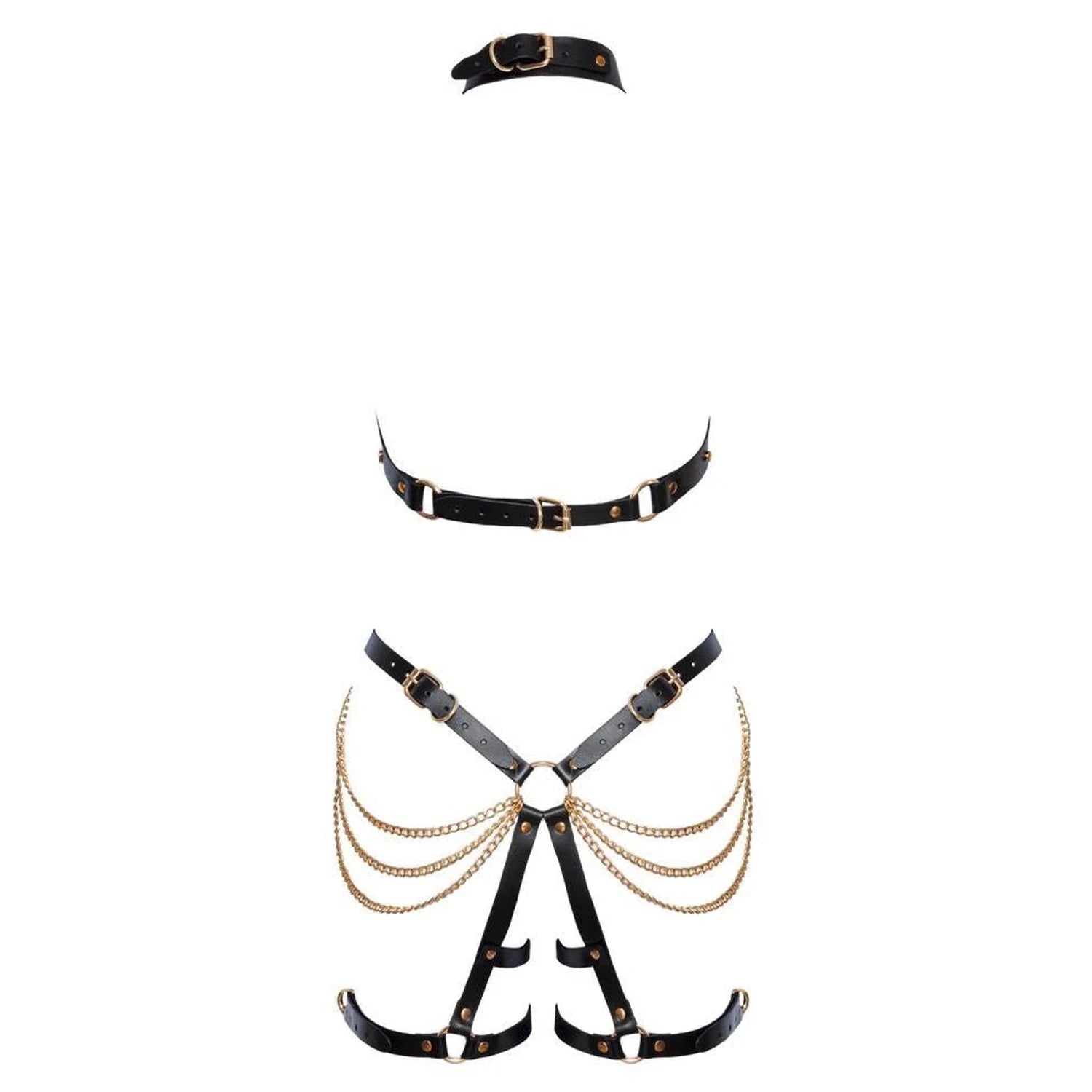 Ensemble de harnais en cuir L/XL
