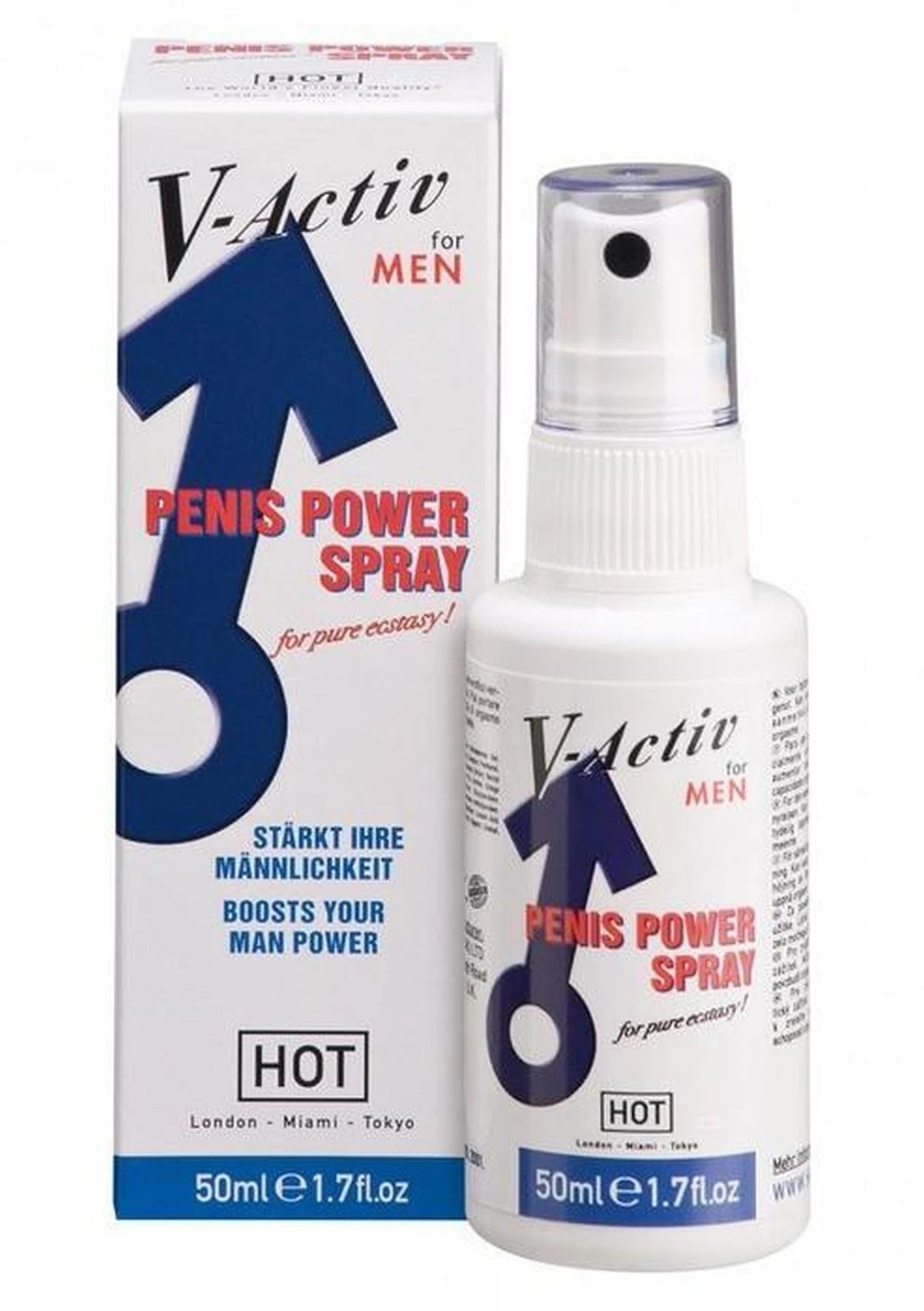 Gel/spray-V-Activ Penis Power Spray pour Hommes 50ml