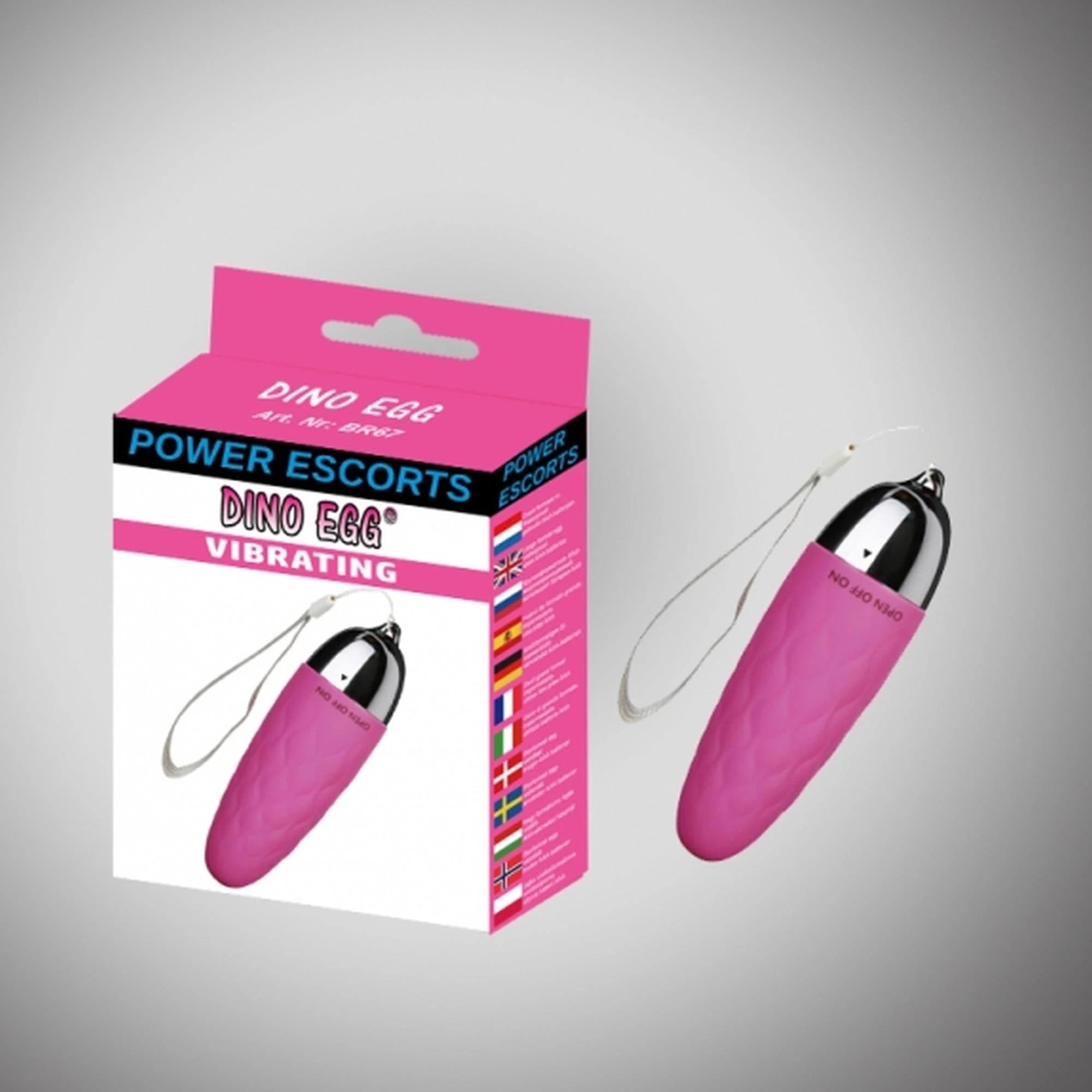 Dino egg pink big egg 10.8 cm x 3.4 cm