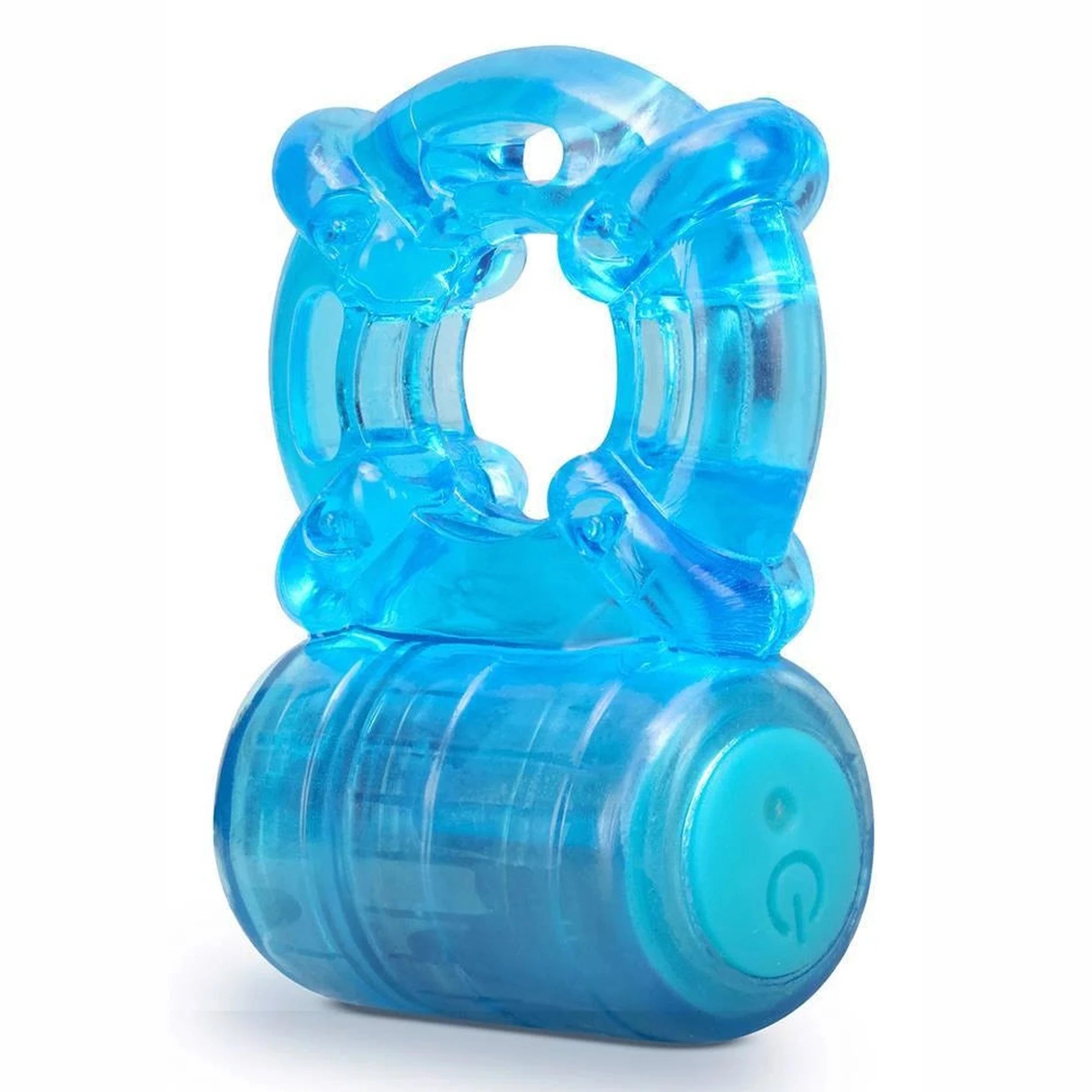 STAY HARD 5 FUNCTION COCK RING BLUE