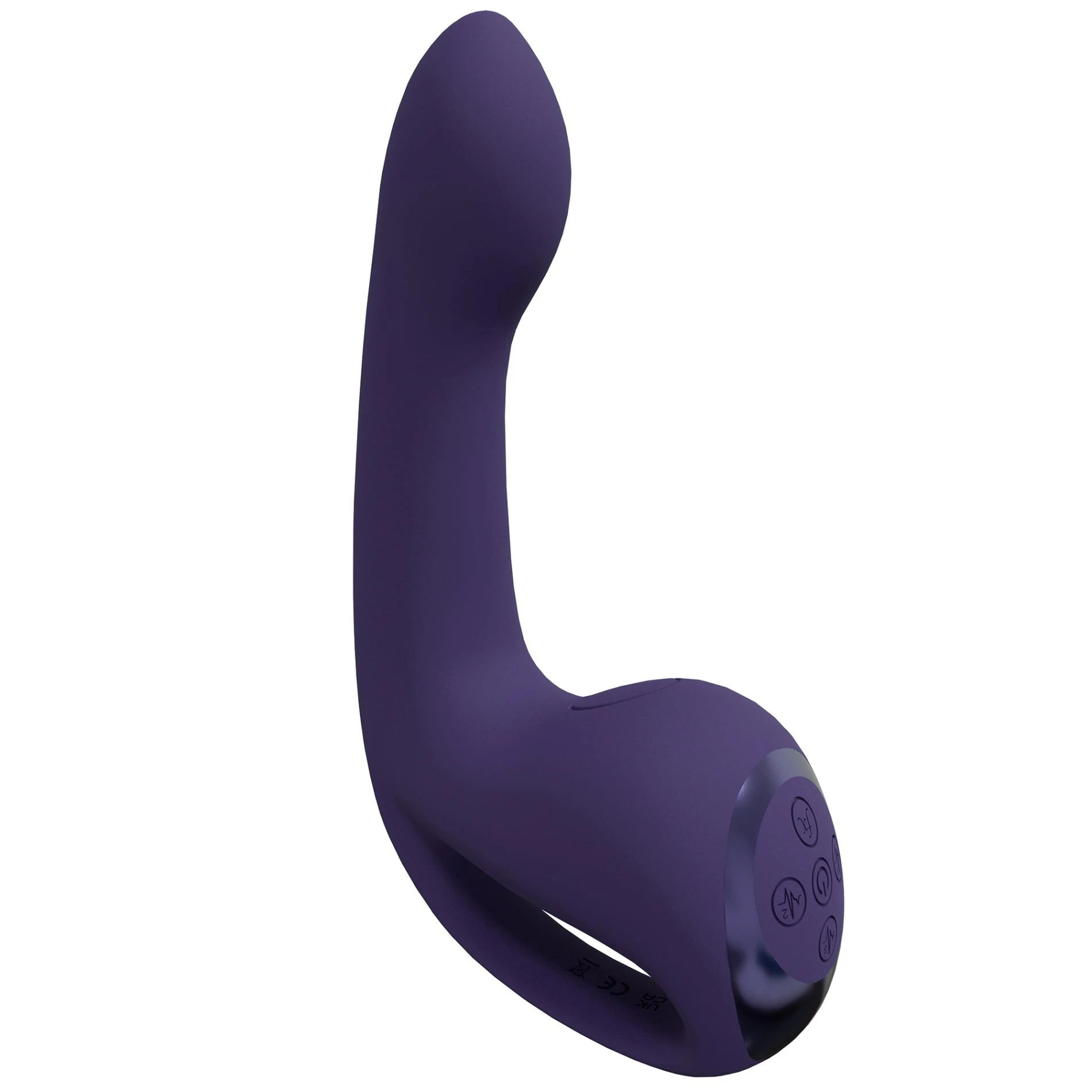 Riko – Vibrateur rechargeable triple action avec mouvement de doigt avancé et stimulateur d'ondes pulsées – Violet