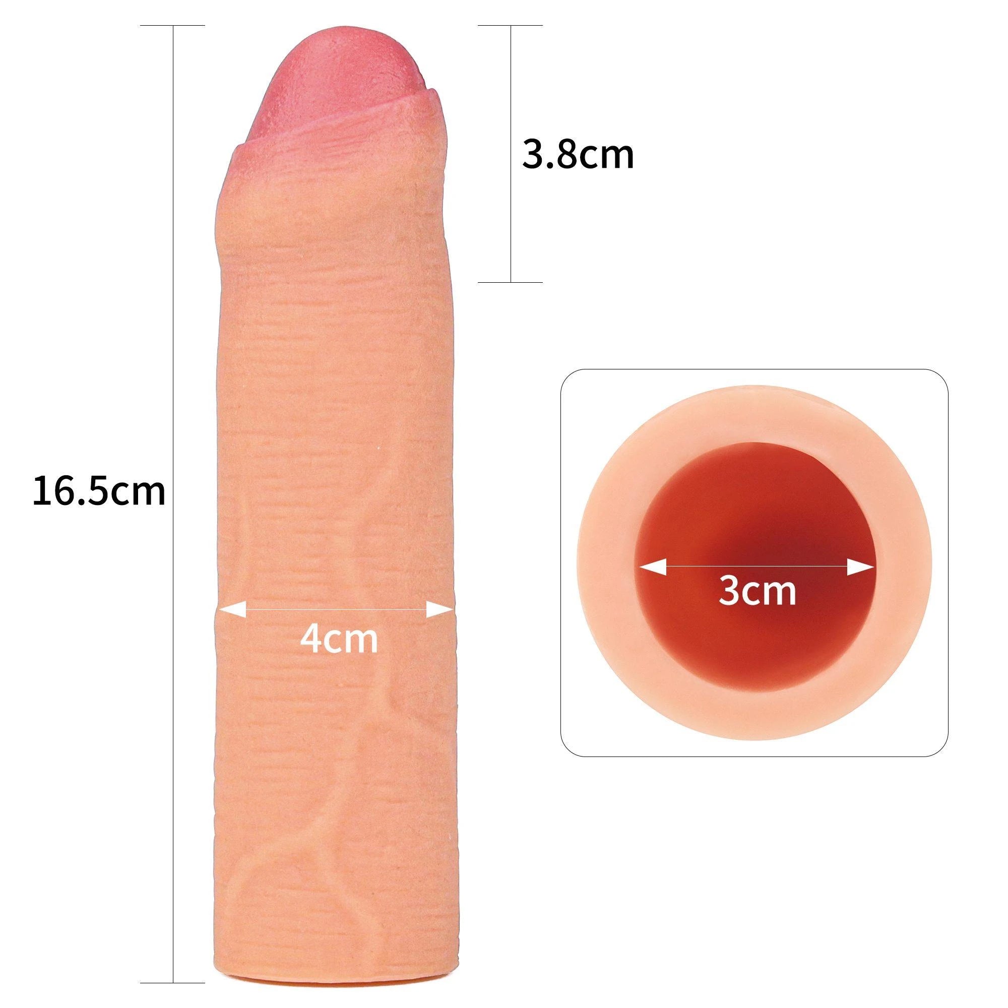Add 1″ Revolutionary Silicone Nature Extender Uncircumcised