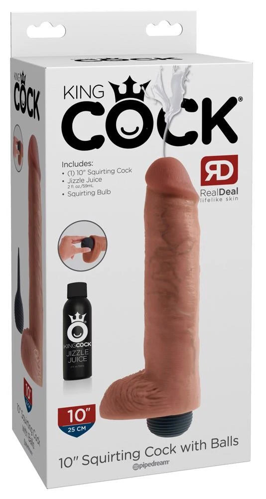 KC 10" Squirting Cock with Ball