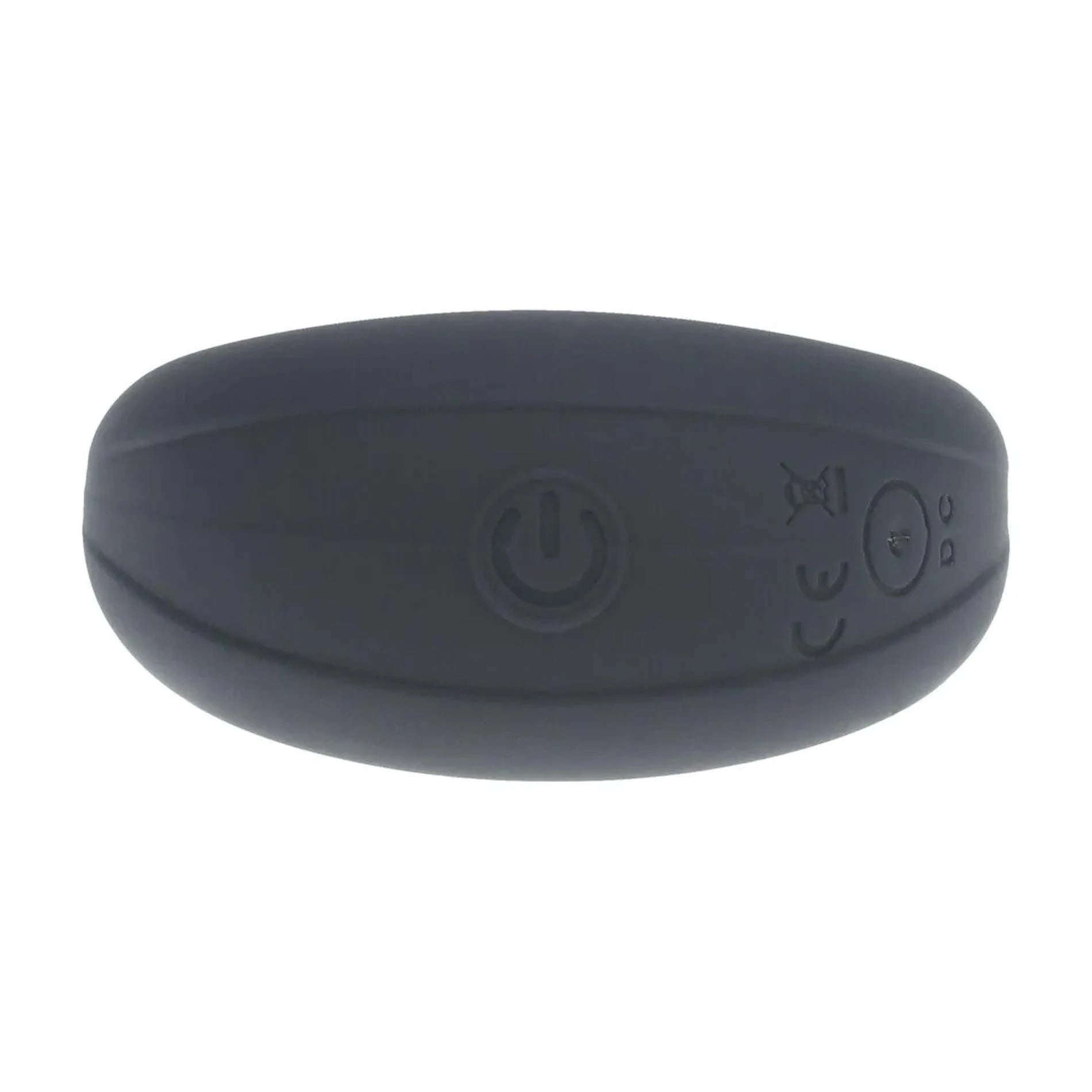 Vibrating Liquid Silicone Cock and Ball Ring - Black