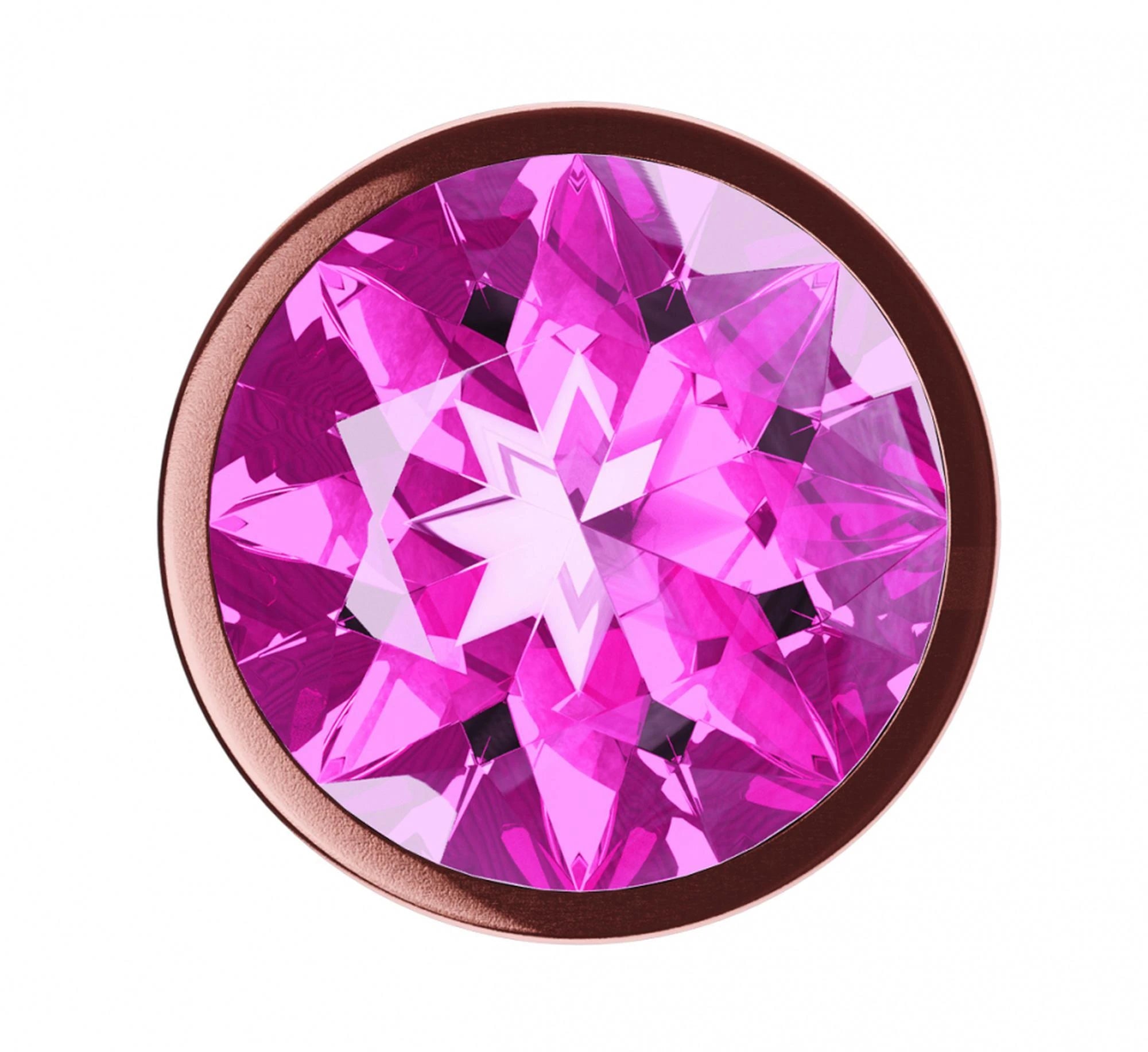 Plug-Plug anal Diamant Quartz Brillance L Or rose