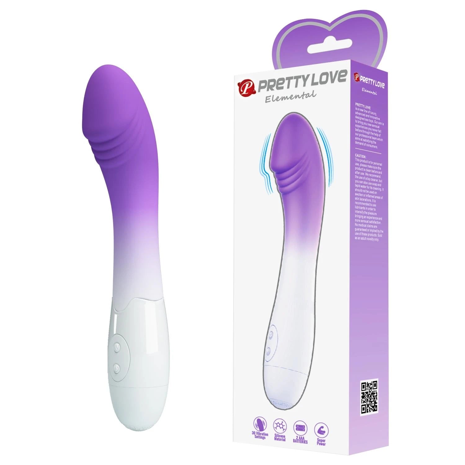 PRETTY LOVE - Elemental, 30 fonctions de vibration, Silicone ABS