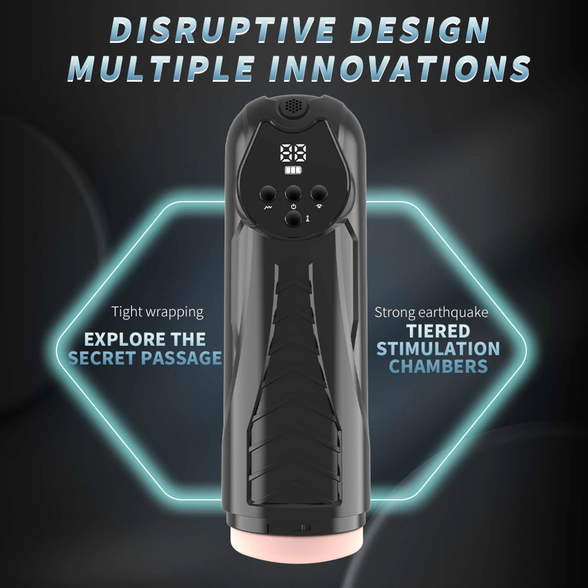LUXURY Masturbator, PREMIUM RECHARGEABLE MULTIFUNCTION 04