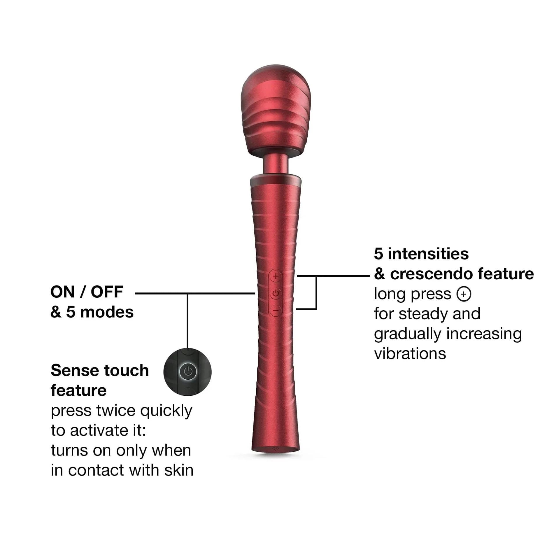MAN.WAND EDGY VELVET RED