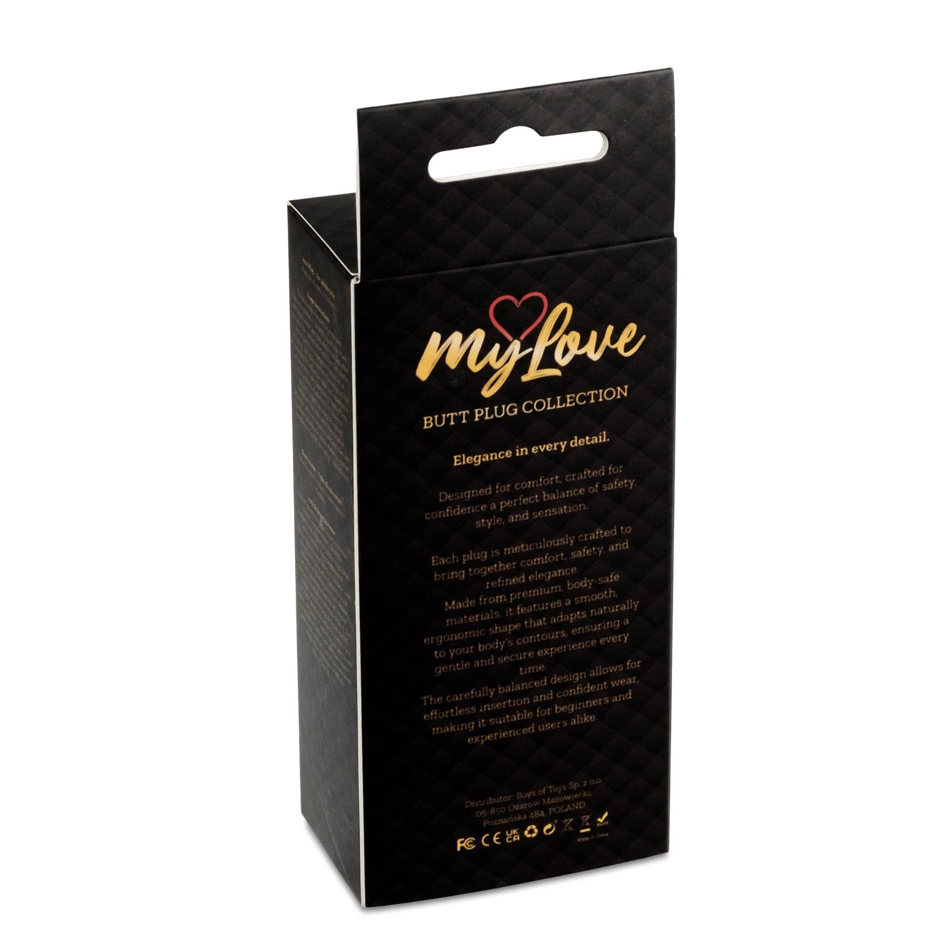 MyLove Toys - Jewellery Silver PLUG ROSE- Purple