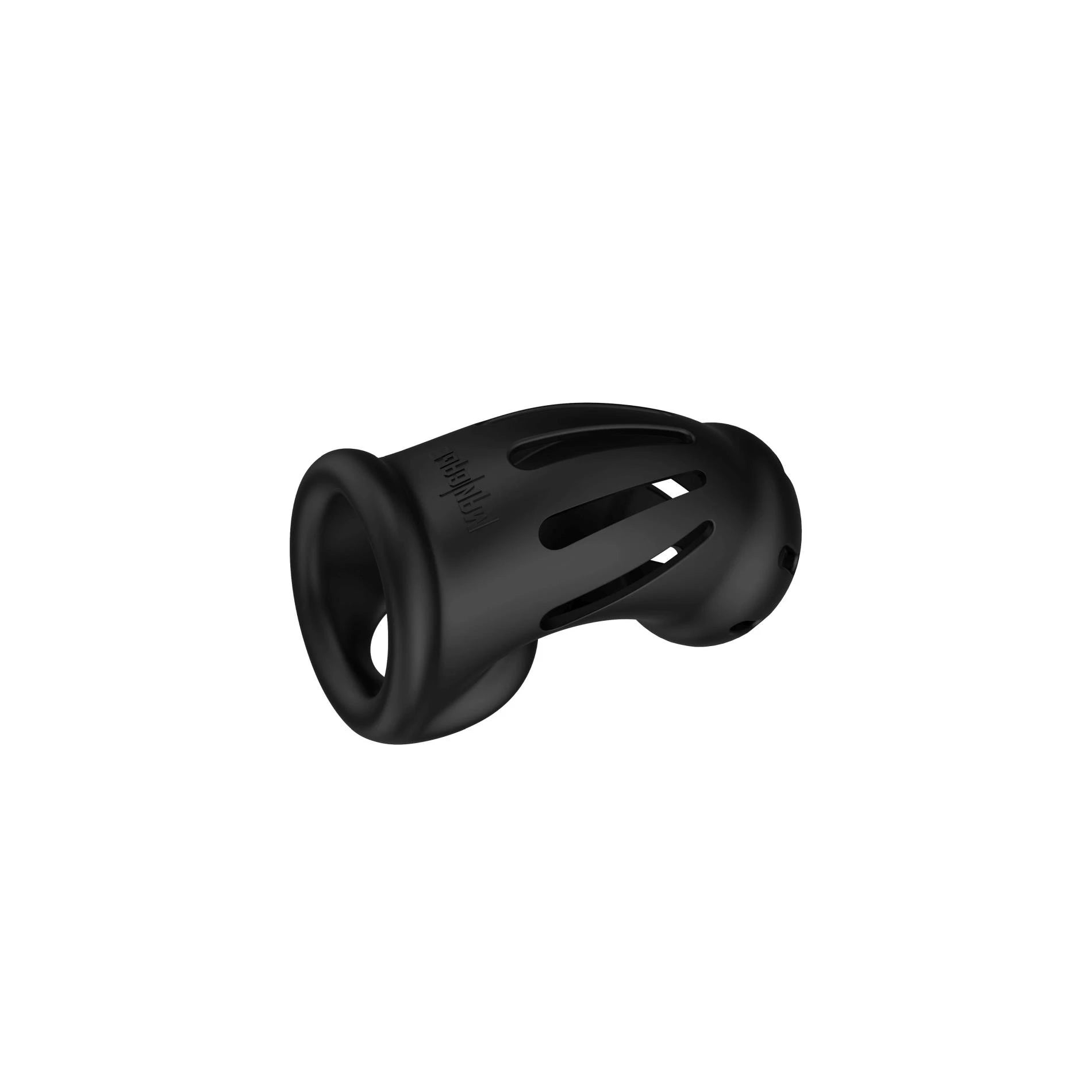 Modèle 27 - Cage de chasteté en silicone ultra doux - Noir